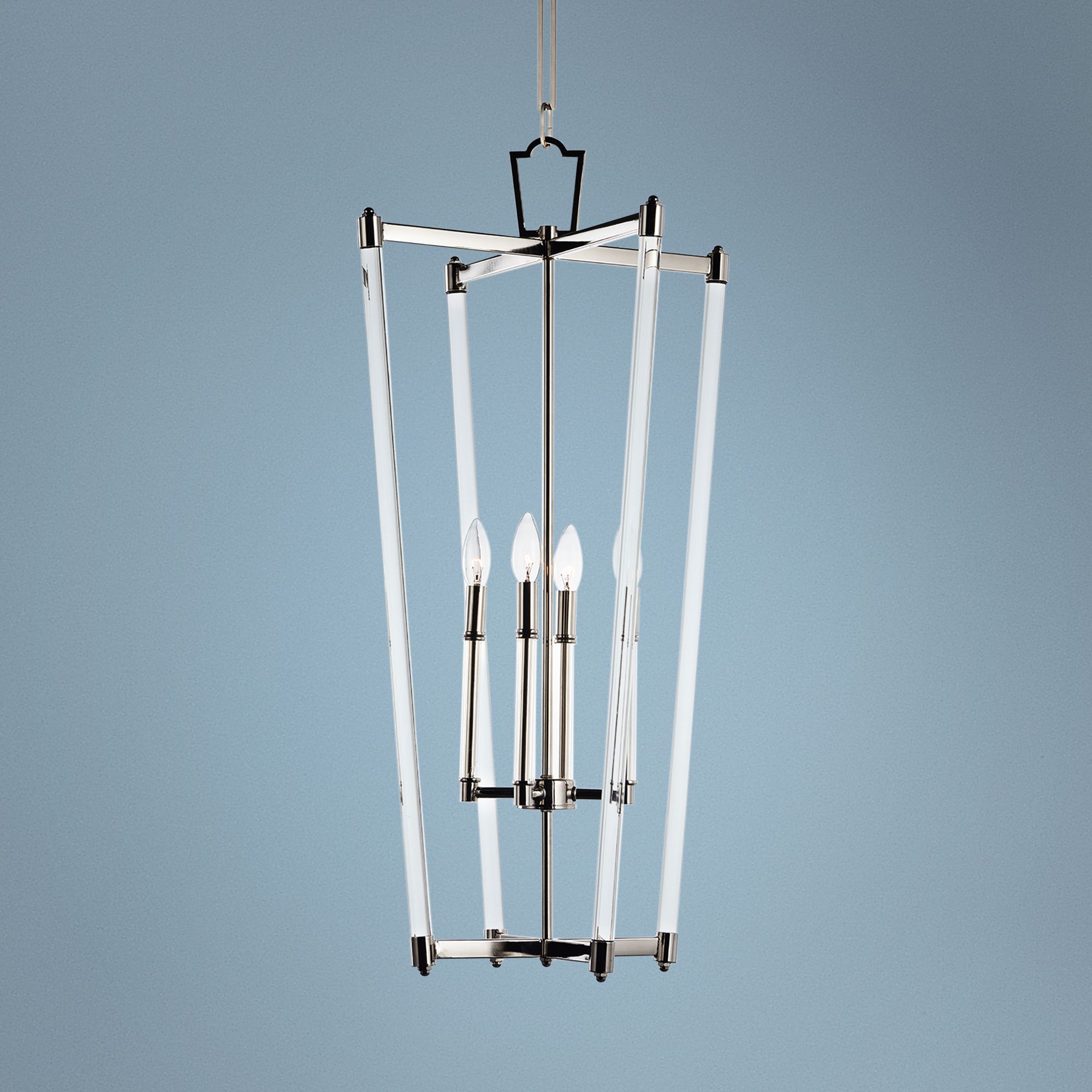 Maxim Lucent 17 1/2" Wide Polished Nickel 4Light Pendant 45E89