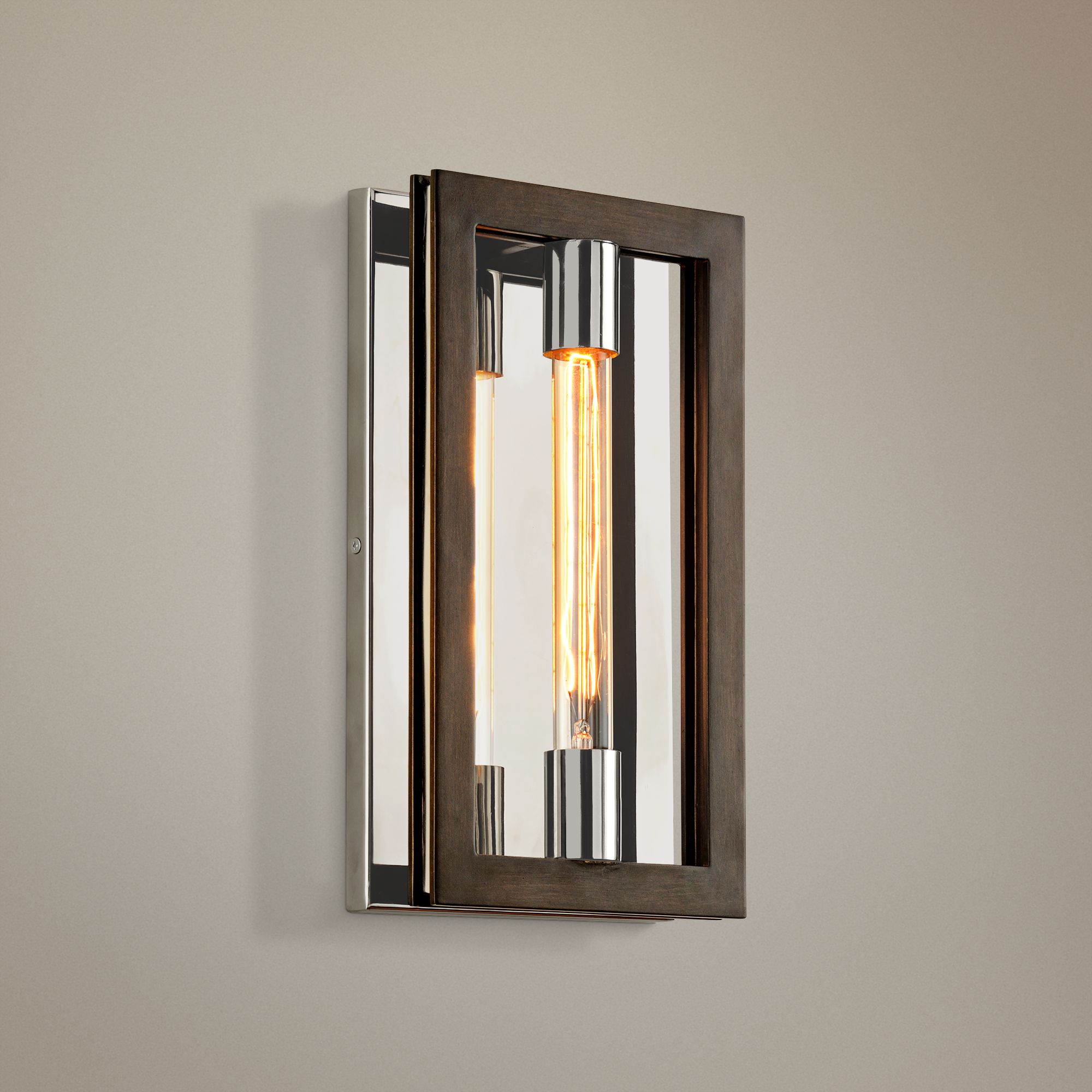 Enigma 14" High Bronze Modern Wall Sconce 45H13 Lamps Plus