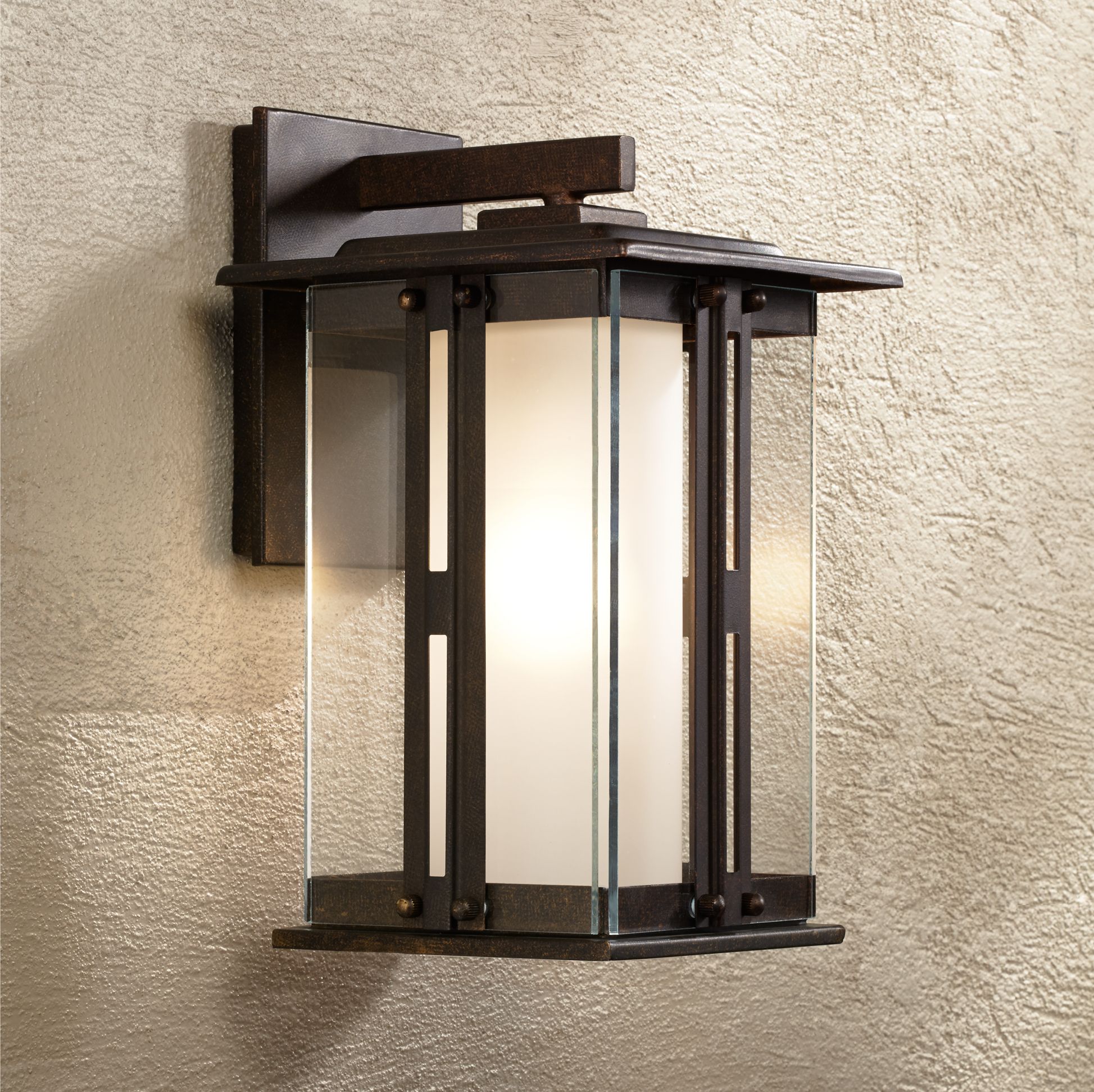 Fallbrook Collection 11 3/4" High Bronze Outdoor Wall Light 4M756