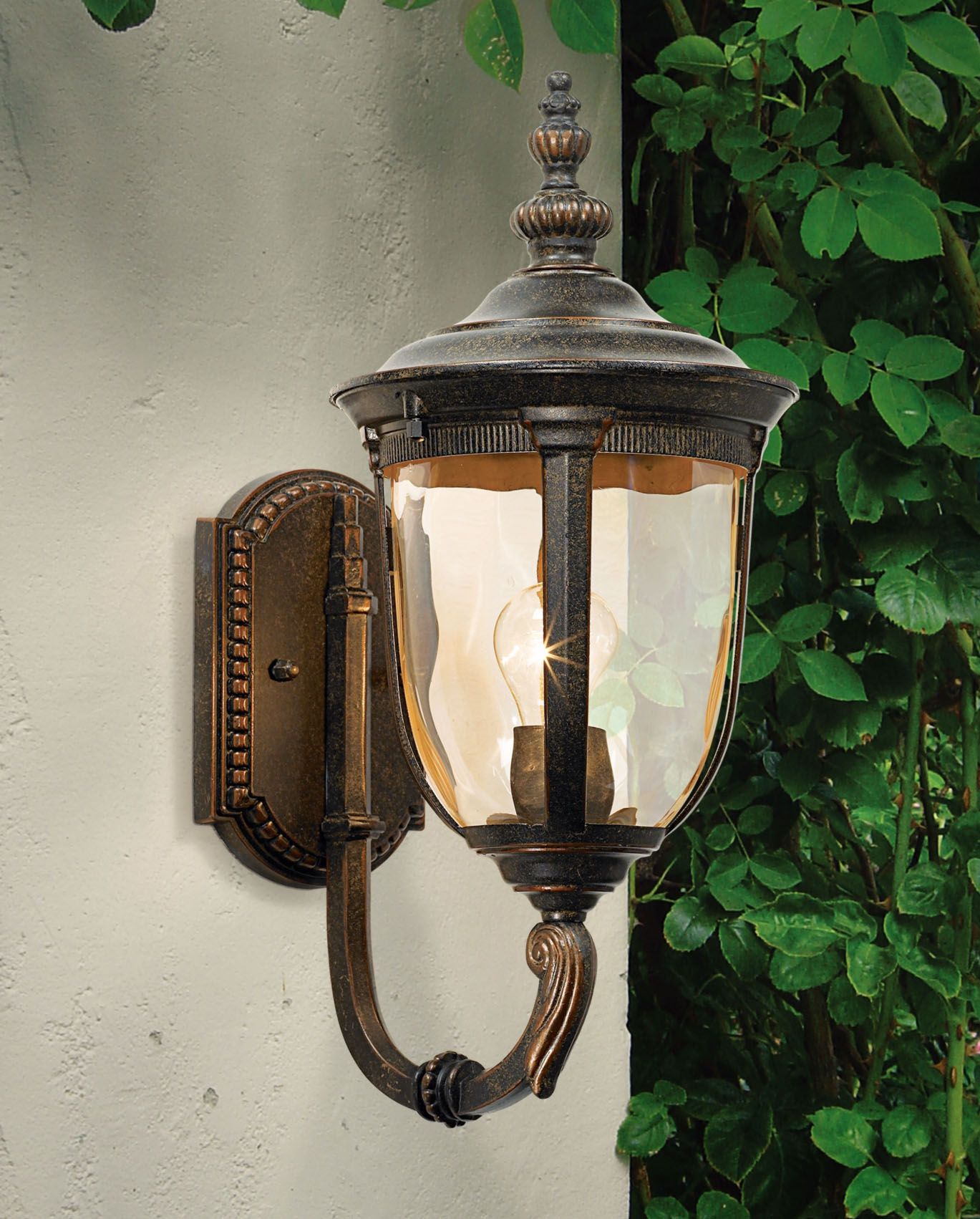 Bellagio 16 1/2" High Bronze Upbridge Arm Outdoor Wall Light 50323