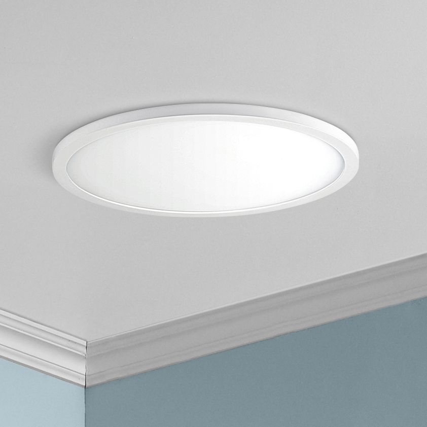 Maxim Wafer 15" Wide White 4000K LED Round Ceiling Light 53V41