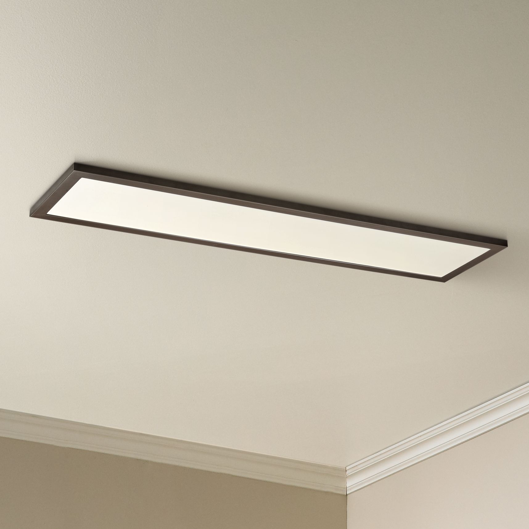 Maxim Sky Panel 48" Wide Bronze LED Ceiling Light 53V75 Lamps Plus