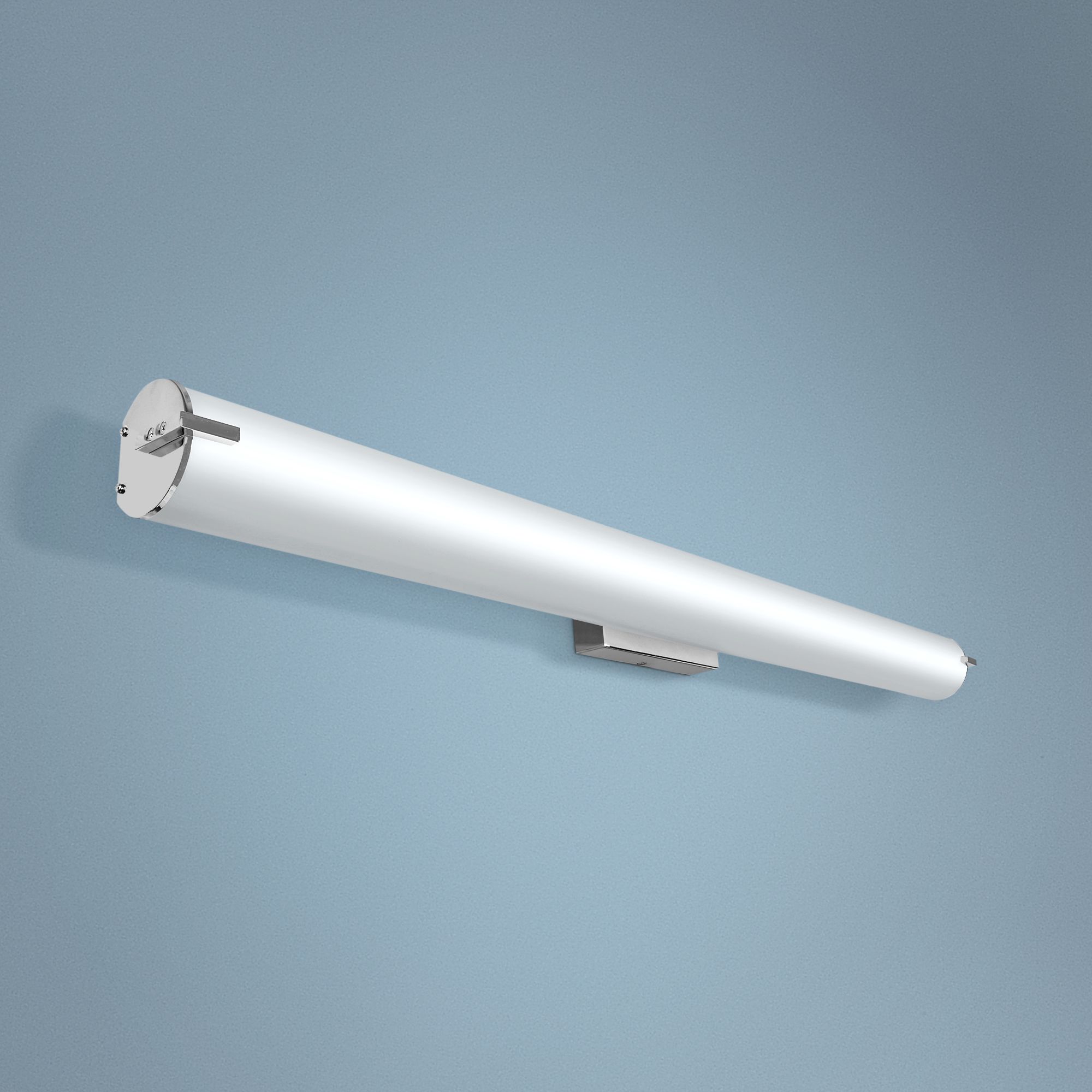 Tube 48 3/4" Wide Chrome LED Bath Light 58V05 Lamps Plus