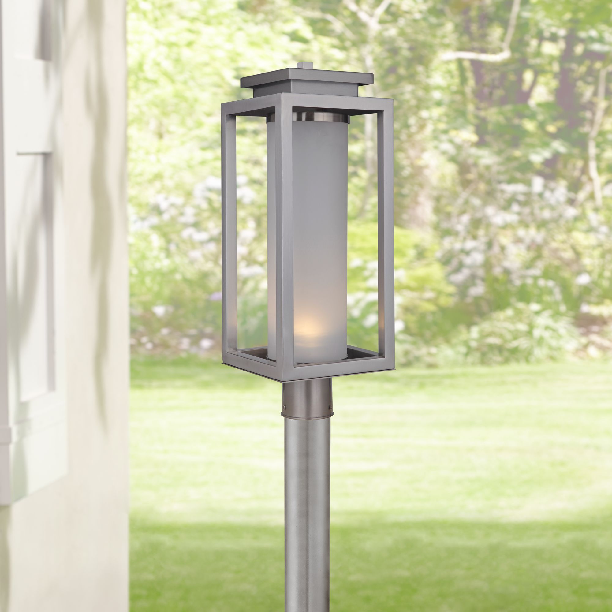 Vailridge 19 3/4" High Stainless Steel LED Outdoor Post Light 59J60