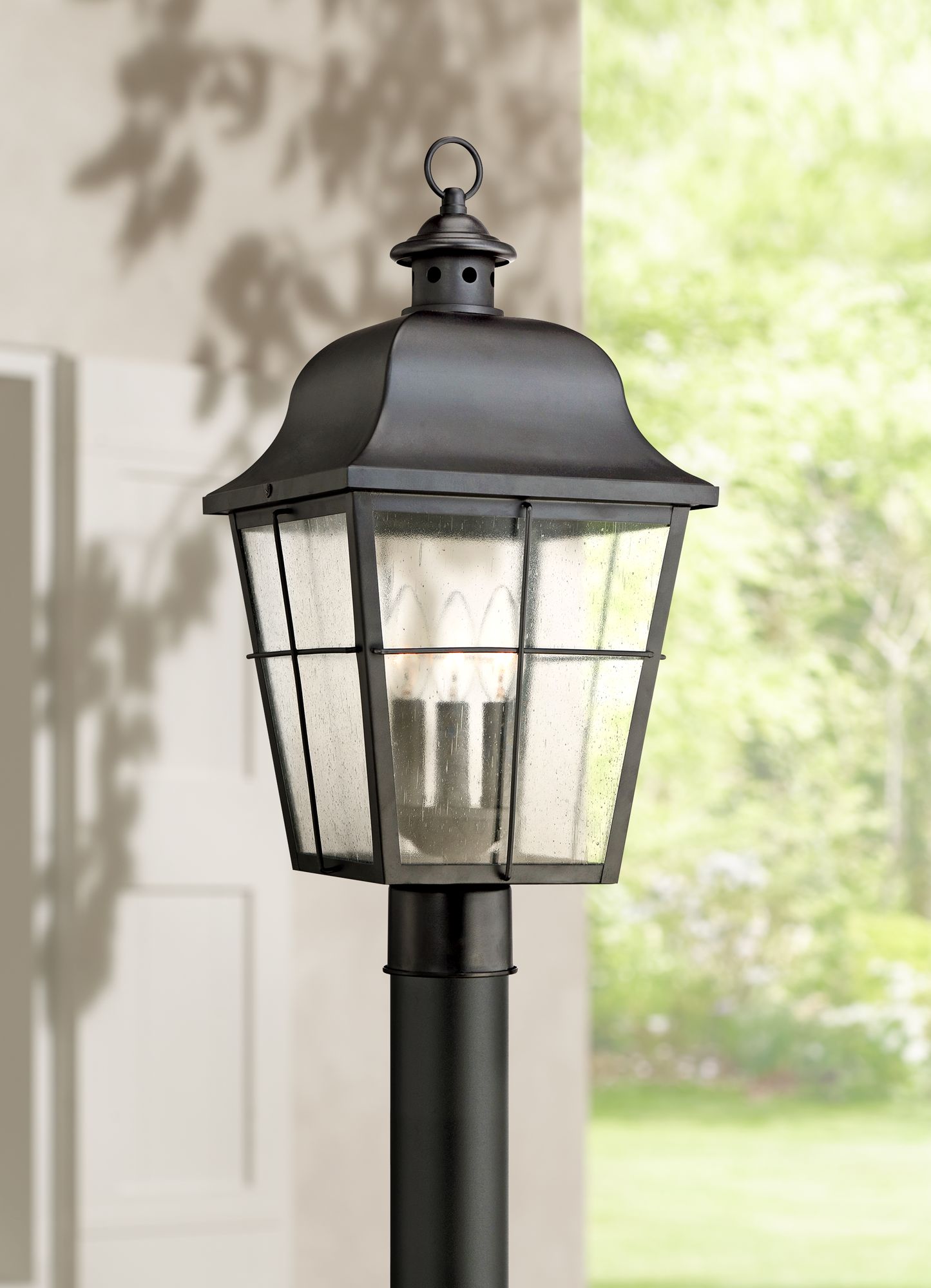 Quoizel Millhouse 21 1/2" High Black Outdoor Post Light 5F669