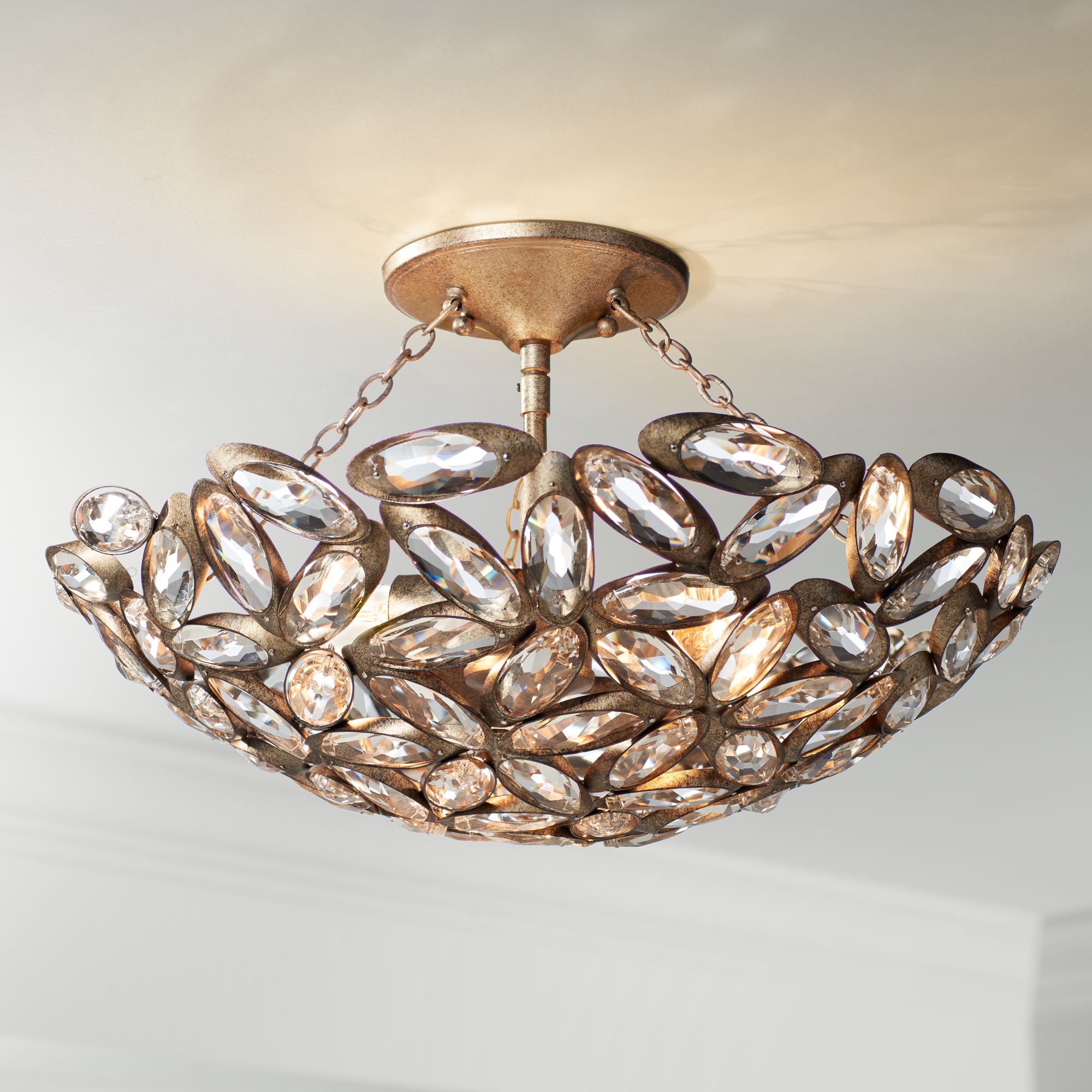 Viera 20" Wide Bronze Ceiling Light 5T441 Lamps Plus