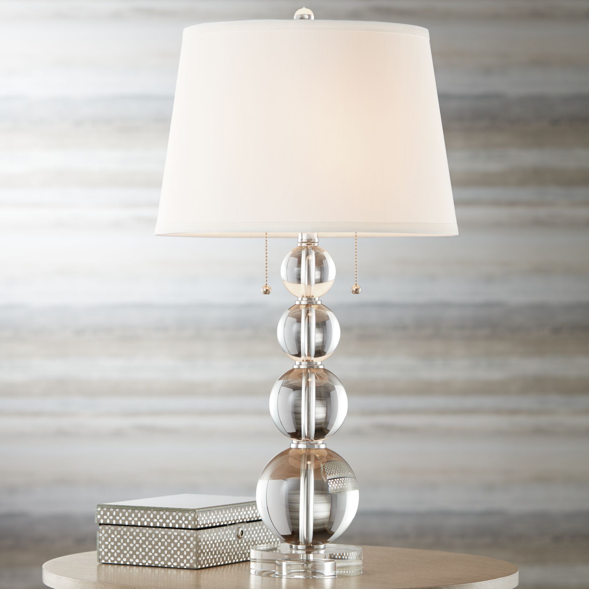 Vienna Full Spectrum Stacked Crystal Spheres Table Lamp 60198 Lamps Plus