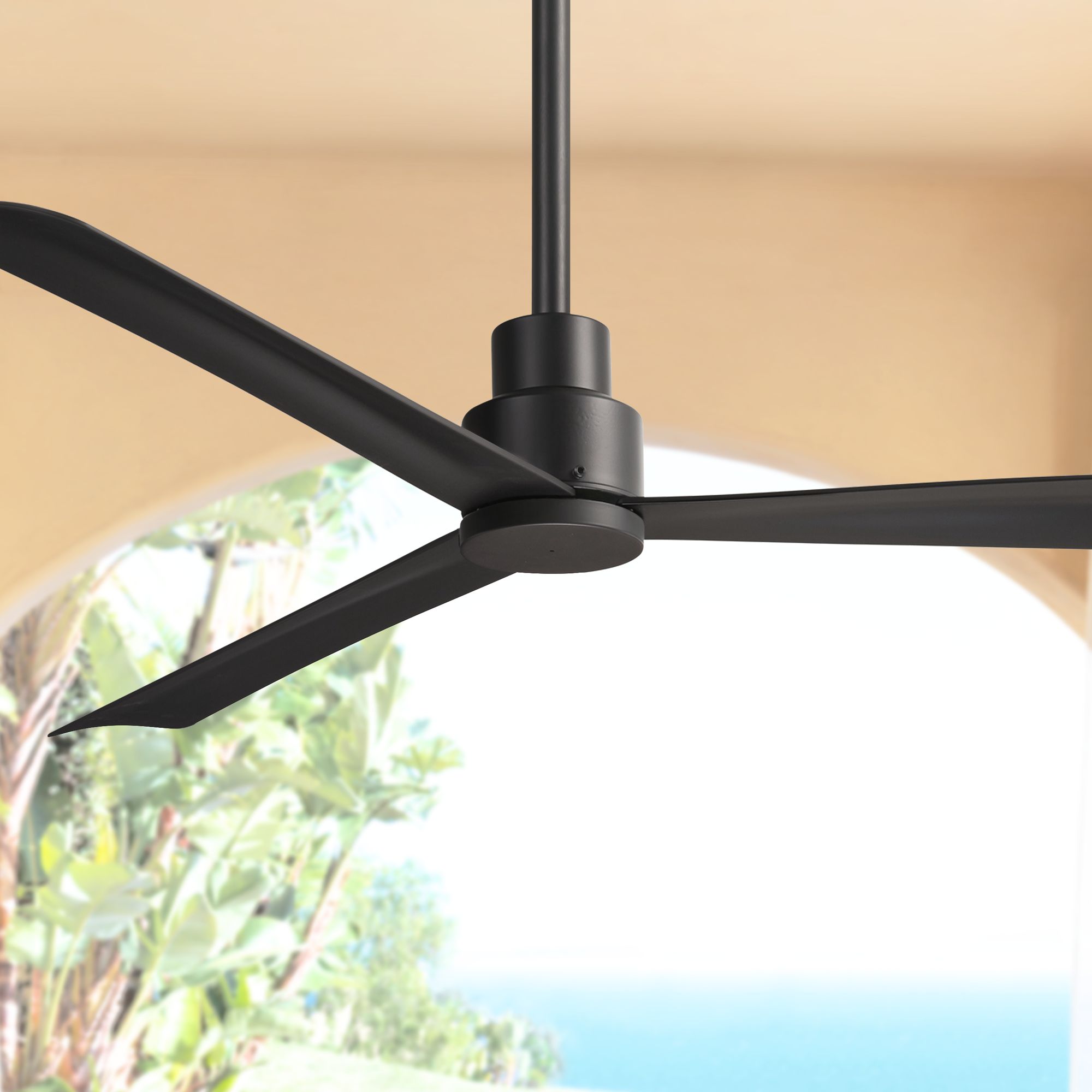 52" Minka Aire Simple Coal Finish Wet Ceiling Fan 60N84 Lamps Plus