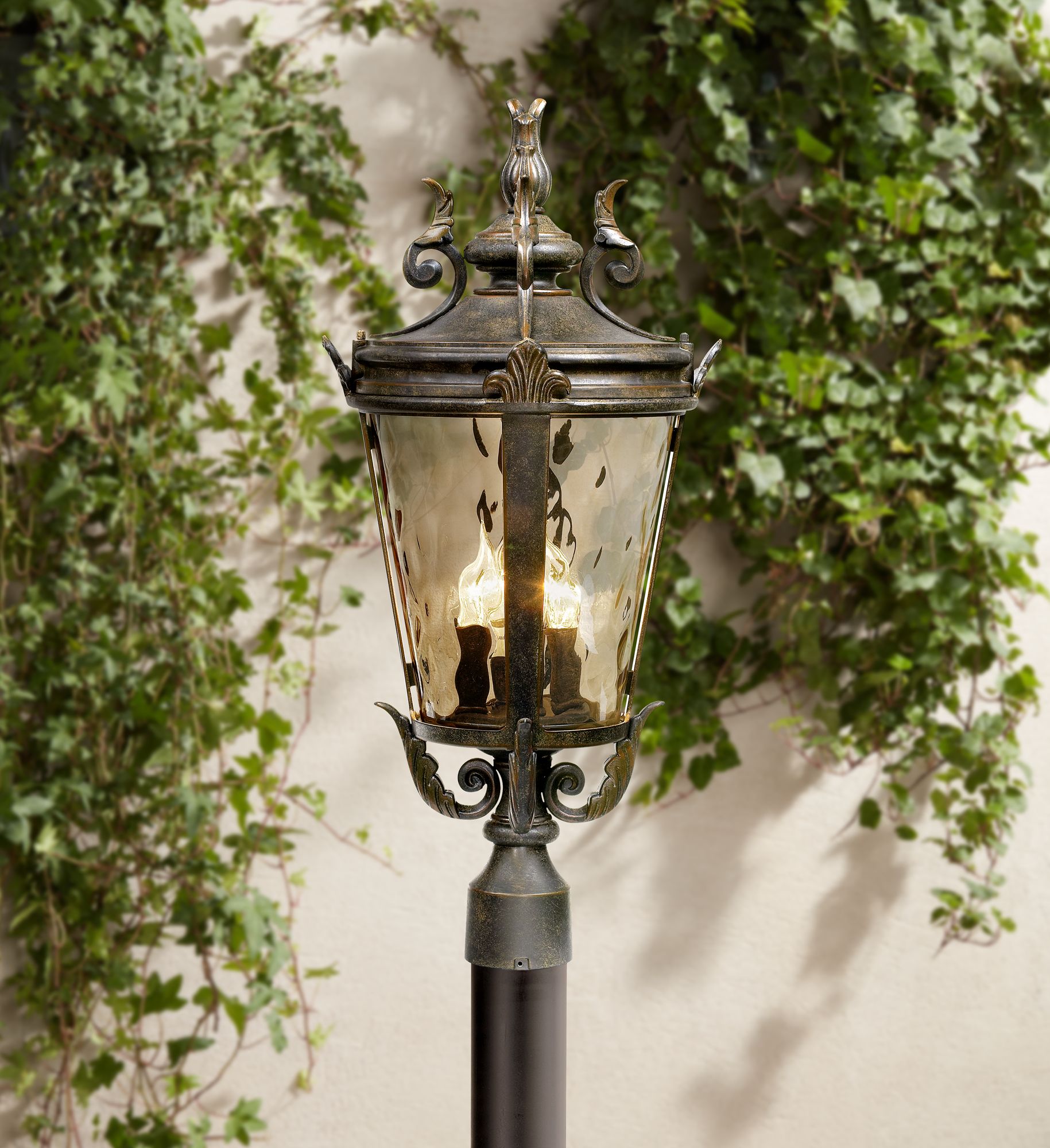 Casa Marseille 25" High Bronze 4Light Outdoor Post Light 61710