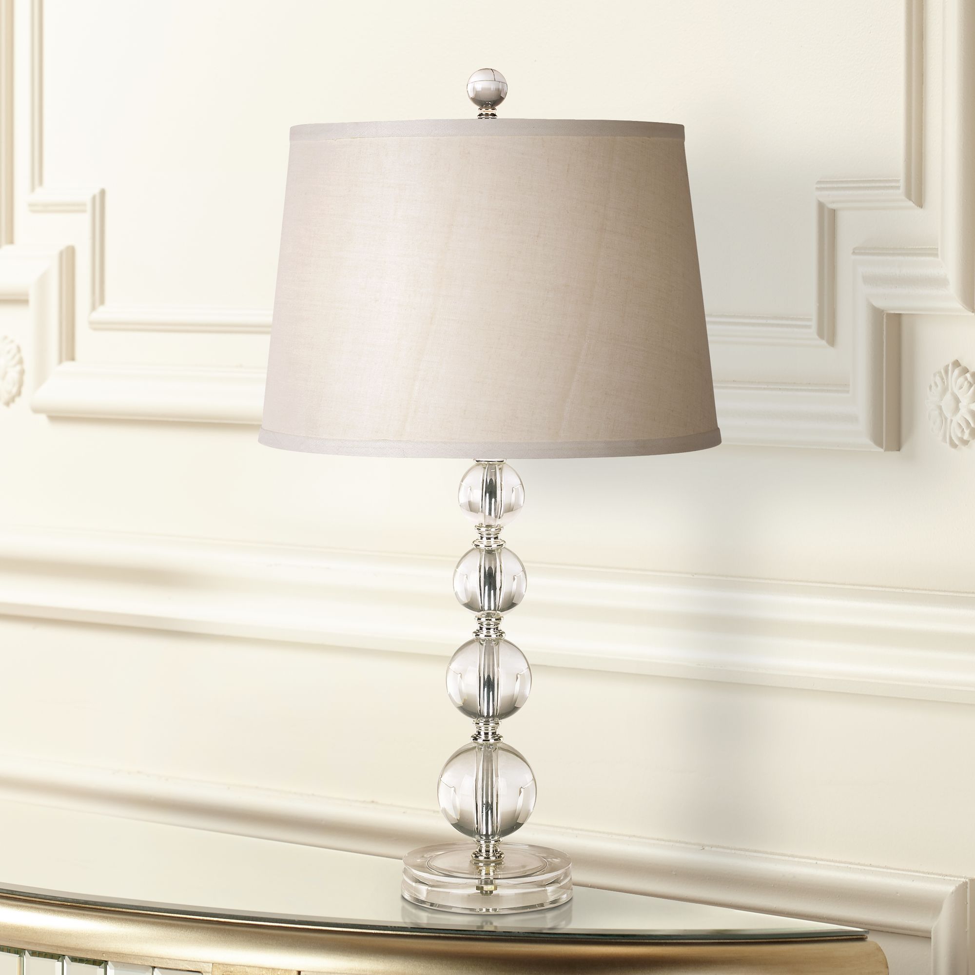 Herminie Stacked Ball Acrylic Table Lamp by 360 Lighting 63462