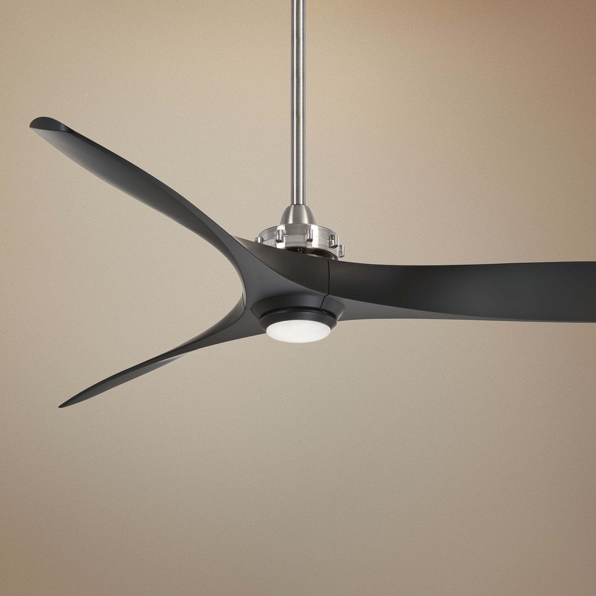 60" Minka Aire Aviation Brushed Nickel LED Ceiling Fan 63Y55 Lamps