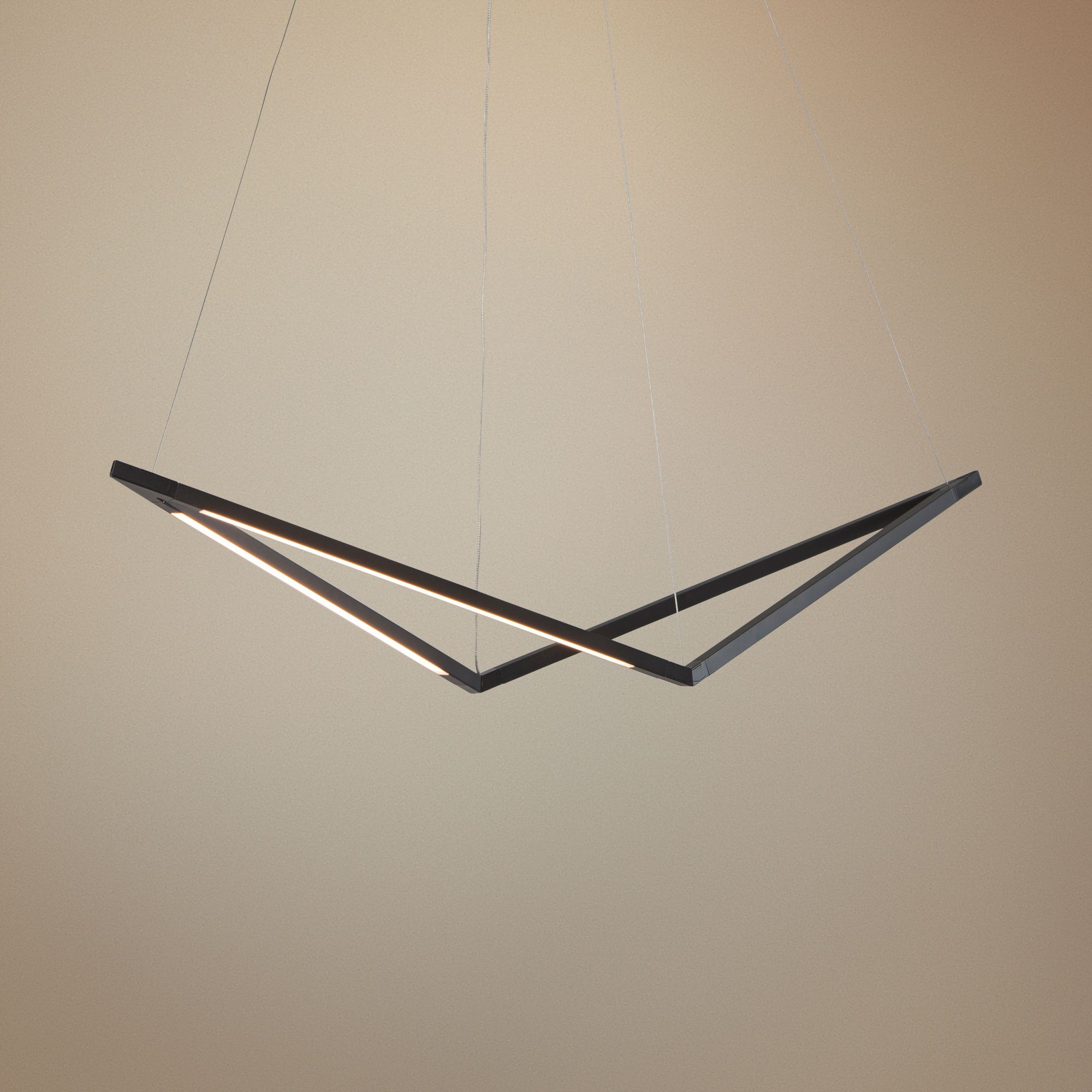 Koncept ZBar Bird 34" Wide Matte Black LED Pendant Light 65T58