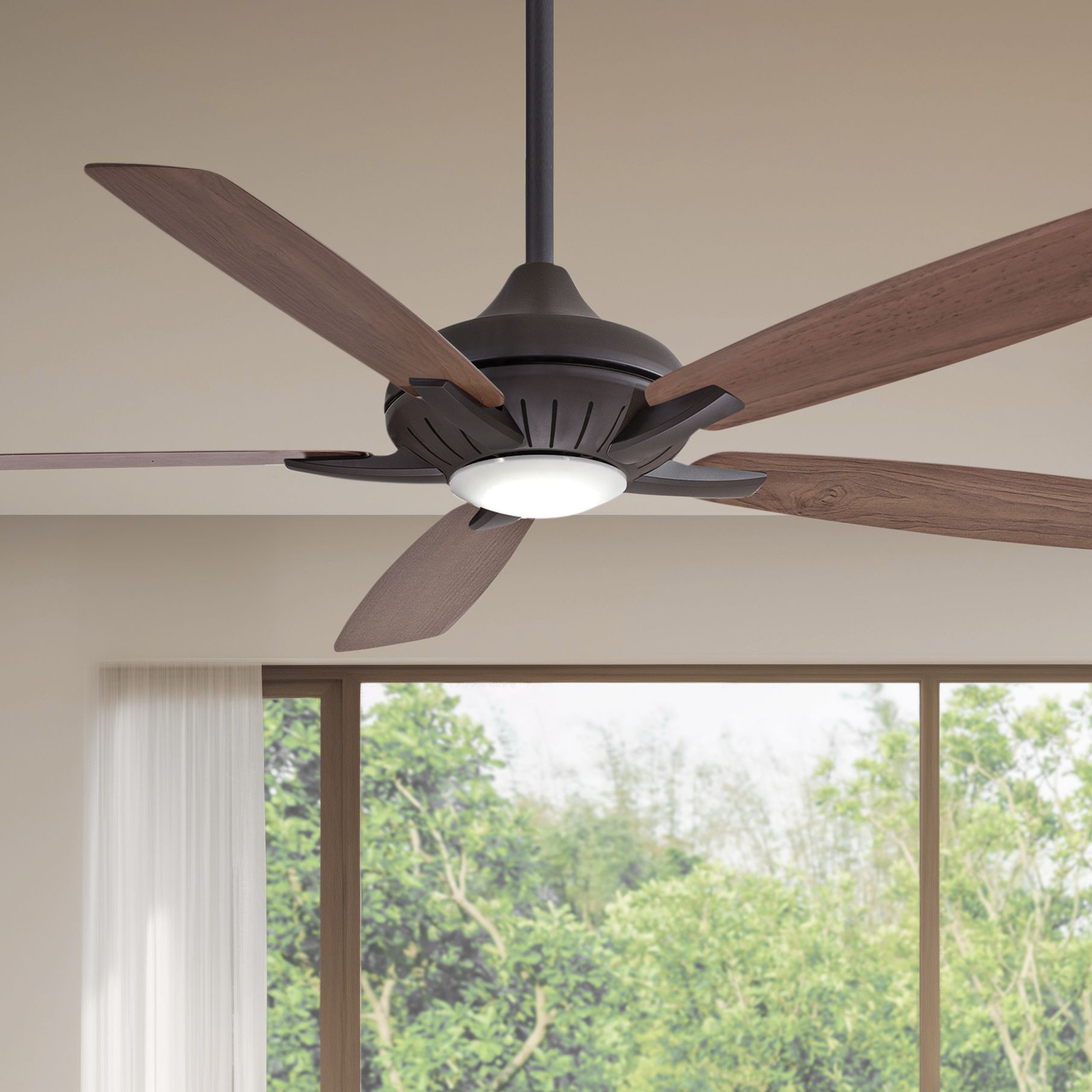 60" Minka Aire Dyno XL OilRubbed Bronze LED Smart Ceiling Fan 67Y74