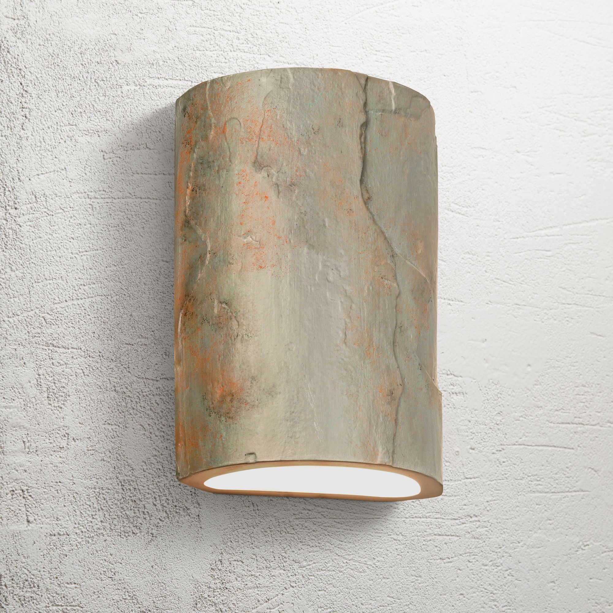 Masons Select 10" High Nickel Ceramic Outdoor Wall Light 68D52