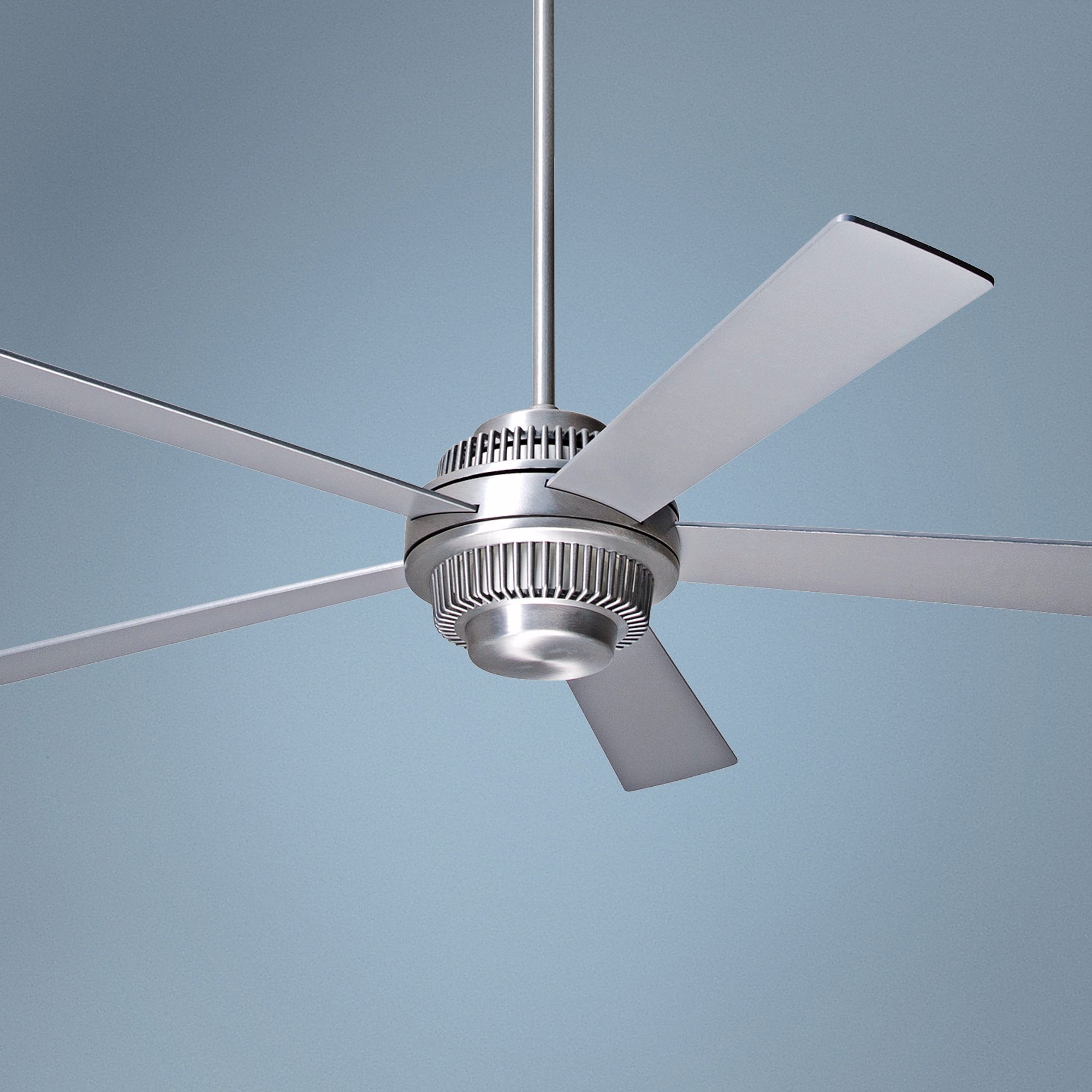 52" Modern Fan Solus Brushed Aluminum Ceiling Fan 6J138 Lamps Plus