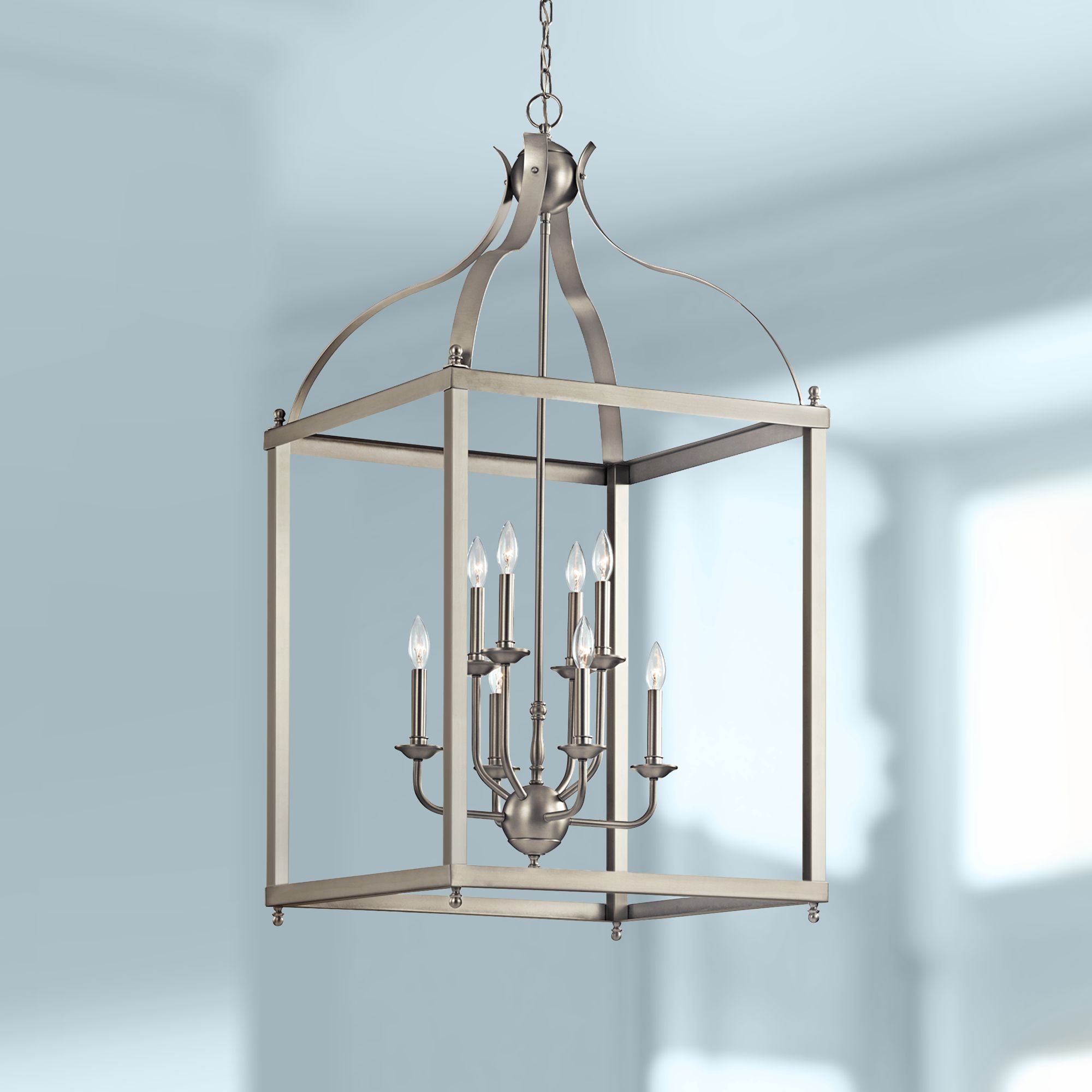 Kichler Larkin 24" Wide Brushed Nickel Foyer Pendant 6P584 Lamps Plus