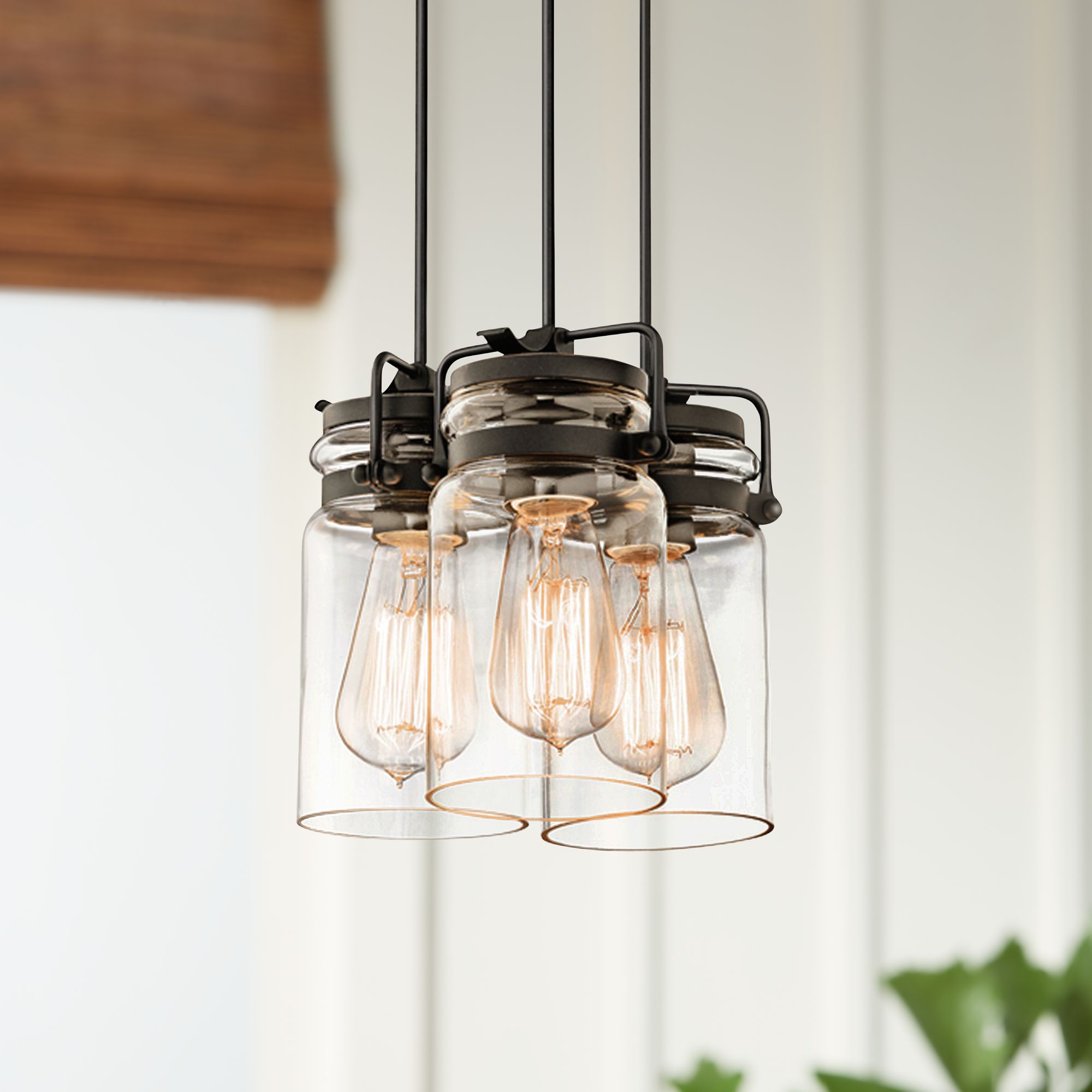 Kichler Brinley 8 1/2" Wide Olde Bronze 3Light Mini Pendant 6P592