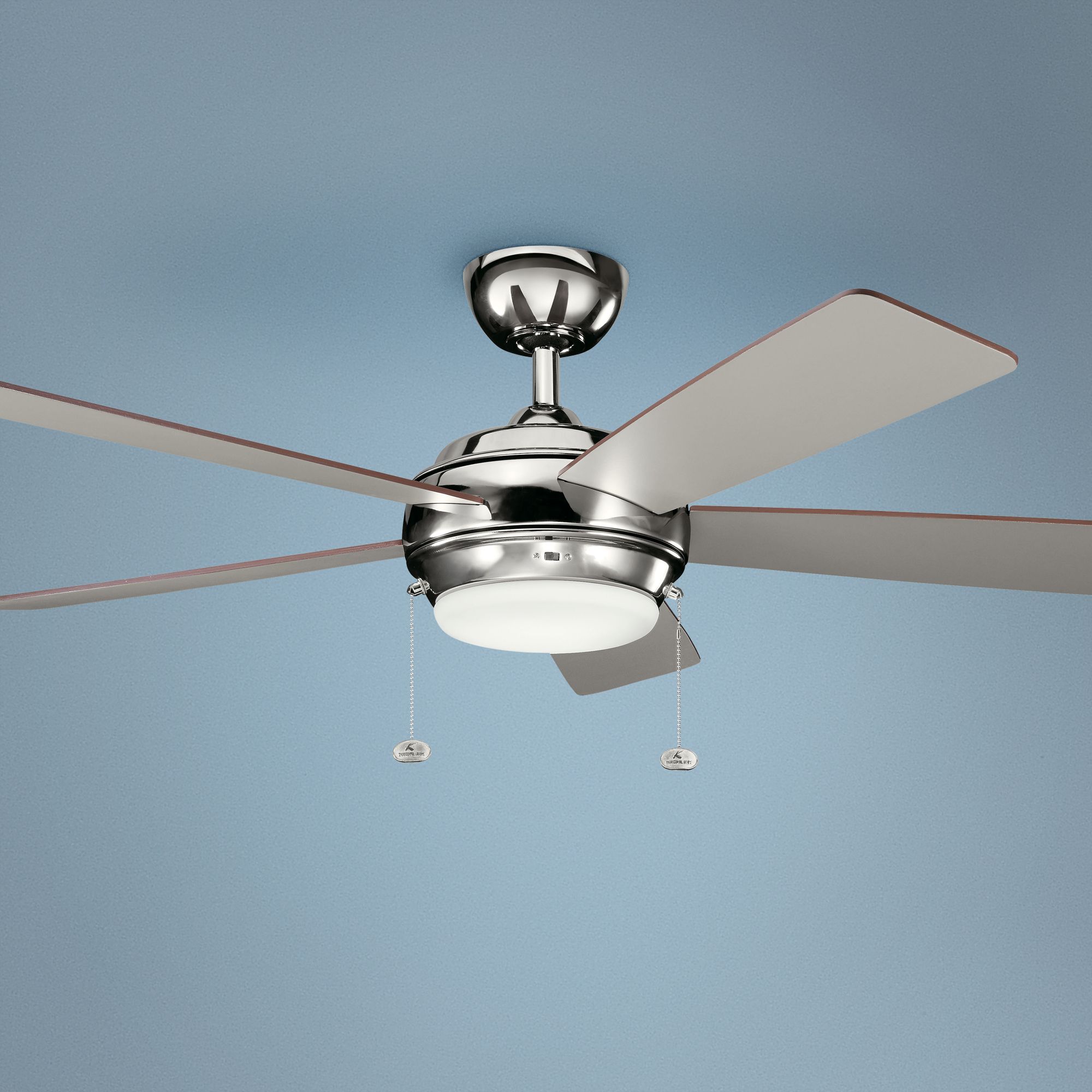 52" Kichler Starkk Polished Nickel LED Ceiling Fan 73W20 Lamps Plus