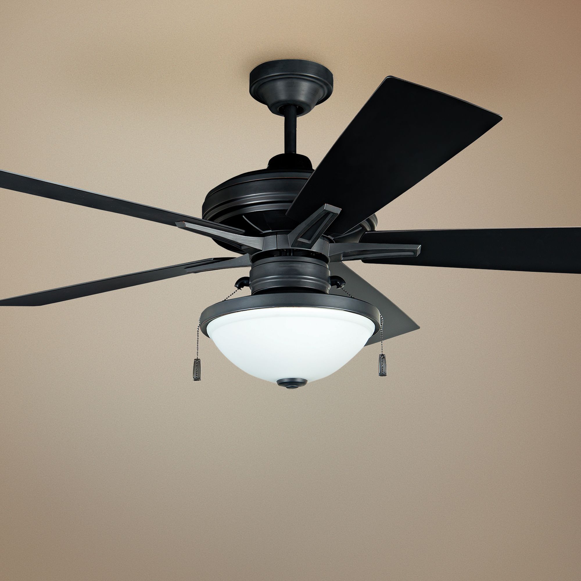 52" Riverfront Aged Bronze Brushed LED Outdoor Ceiling Fan 74R59