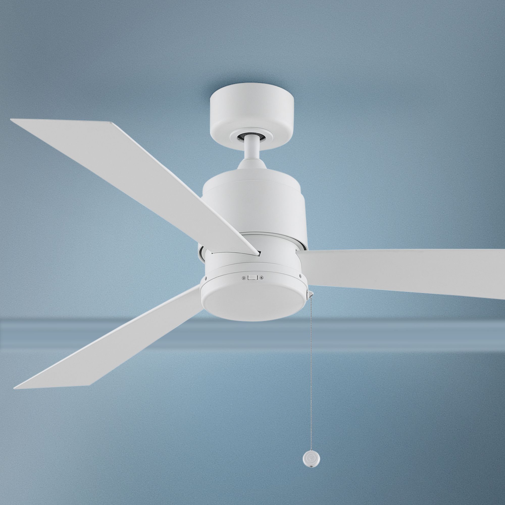 52" Fanimation Zonix Wet Matte White Outdoor Ceiling Fan 77F12