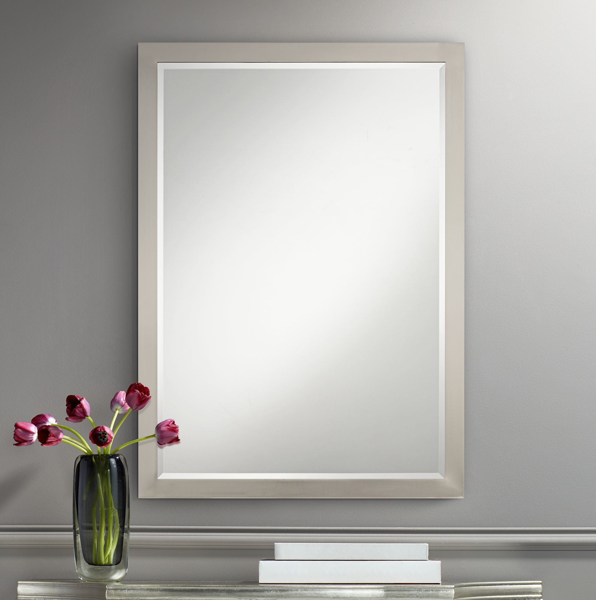 24 X 36 Brushed Nickel Vanity Mirror Mirror Ideas