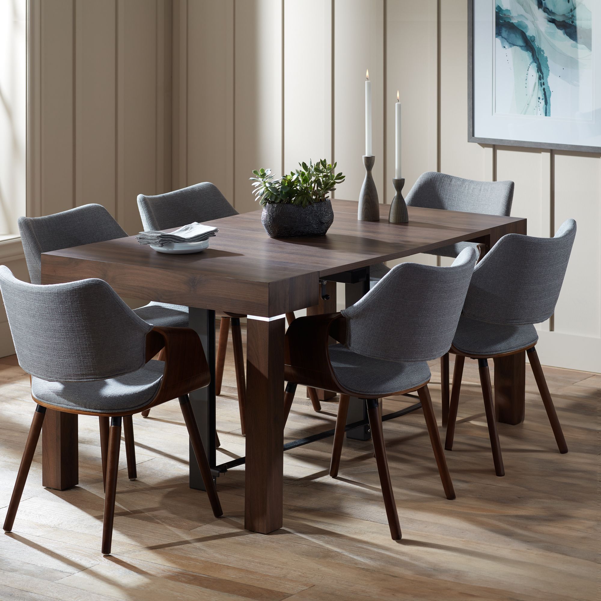 Distressed Wood Extendable Dining Table Modern Distressed Walnut 2Leaf Extension Dining Table 79D74 Lamps
