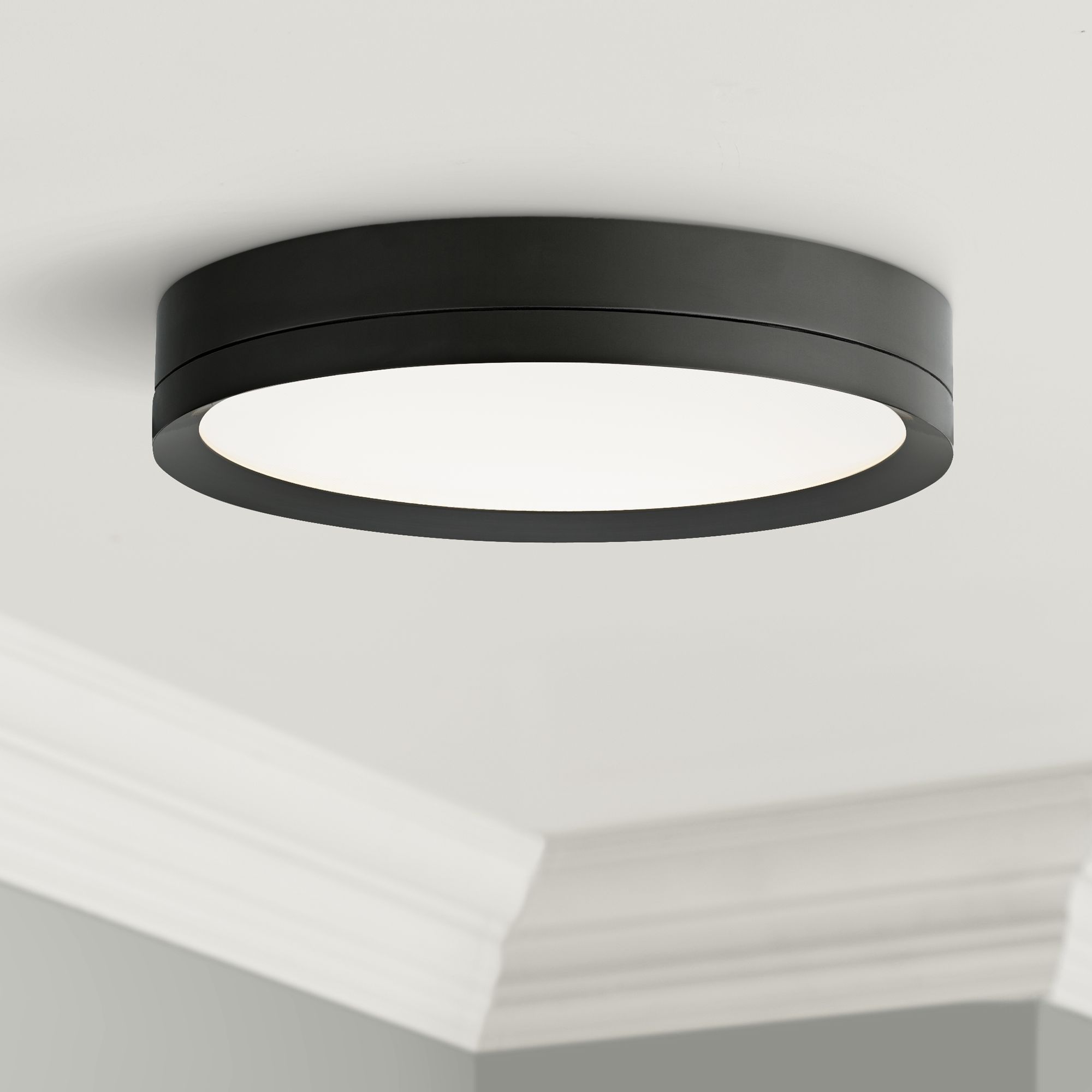 Tech Lighting Finch 12" Round Bronze LED Ceiling Light 7F909 Lamps