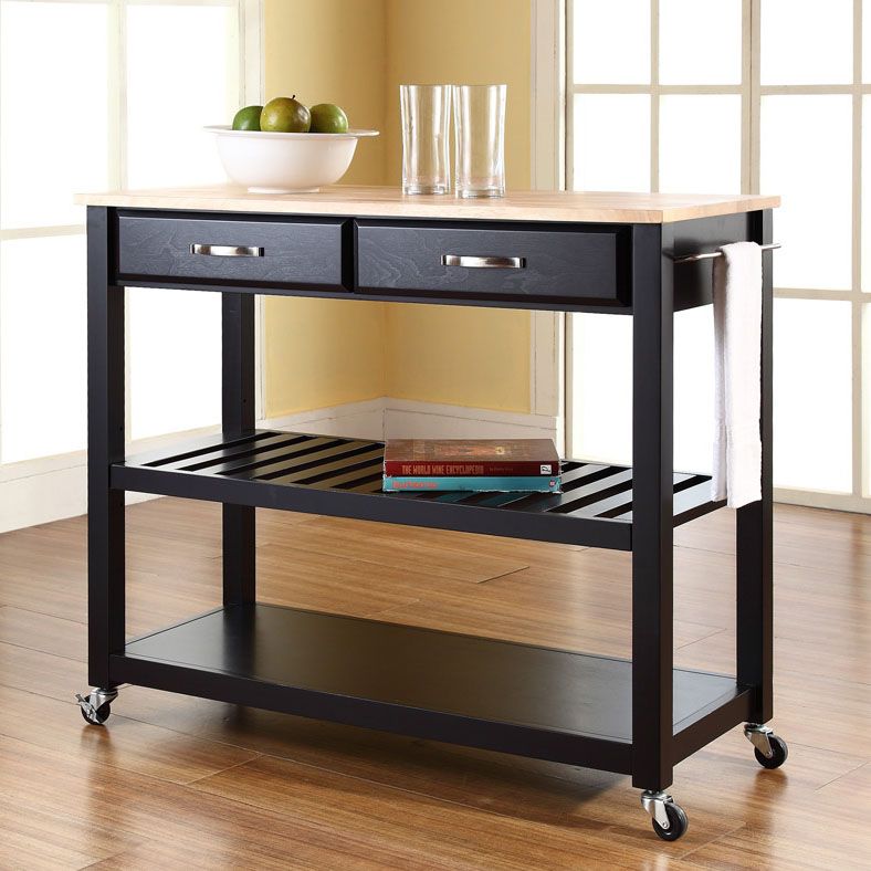 42 Inch Wide Kitchen Island Sheffield 42" Wide Black Finish Kitchen Island Cart 7H027 Lamps Plus