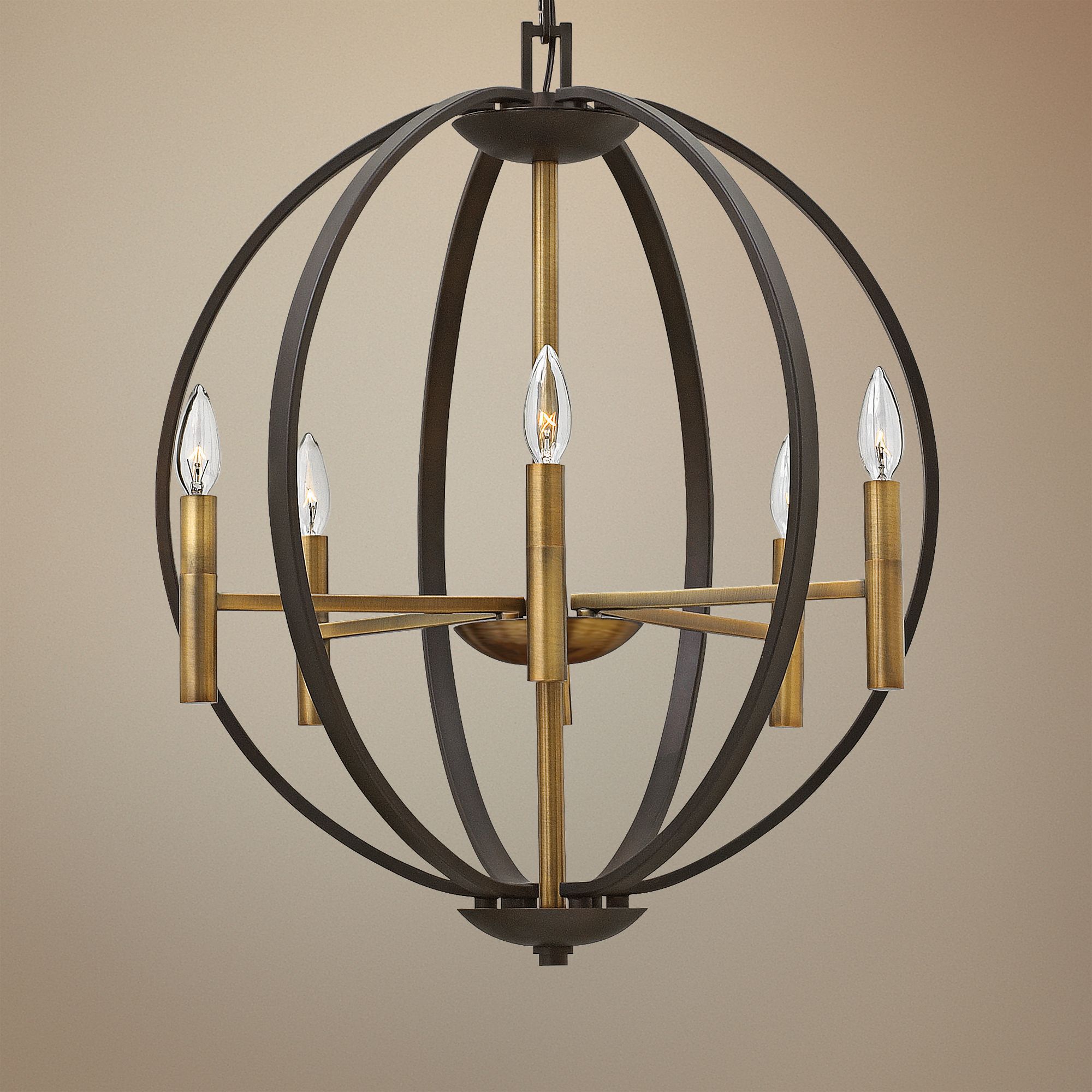 Hinkley Euclid 22 1/4" Wide Spanish Bronze 6Light Pendant 7W632