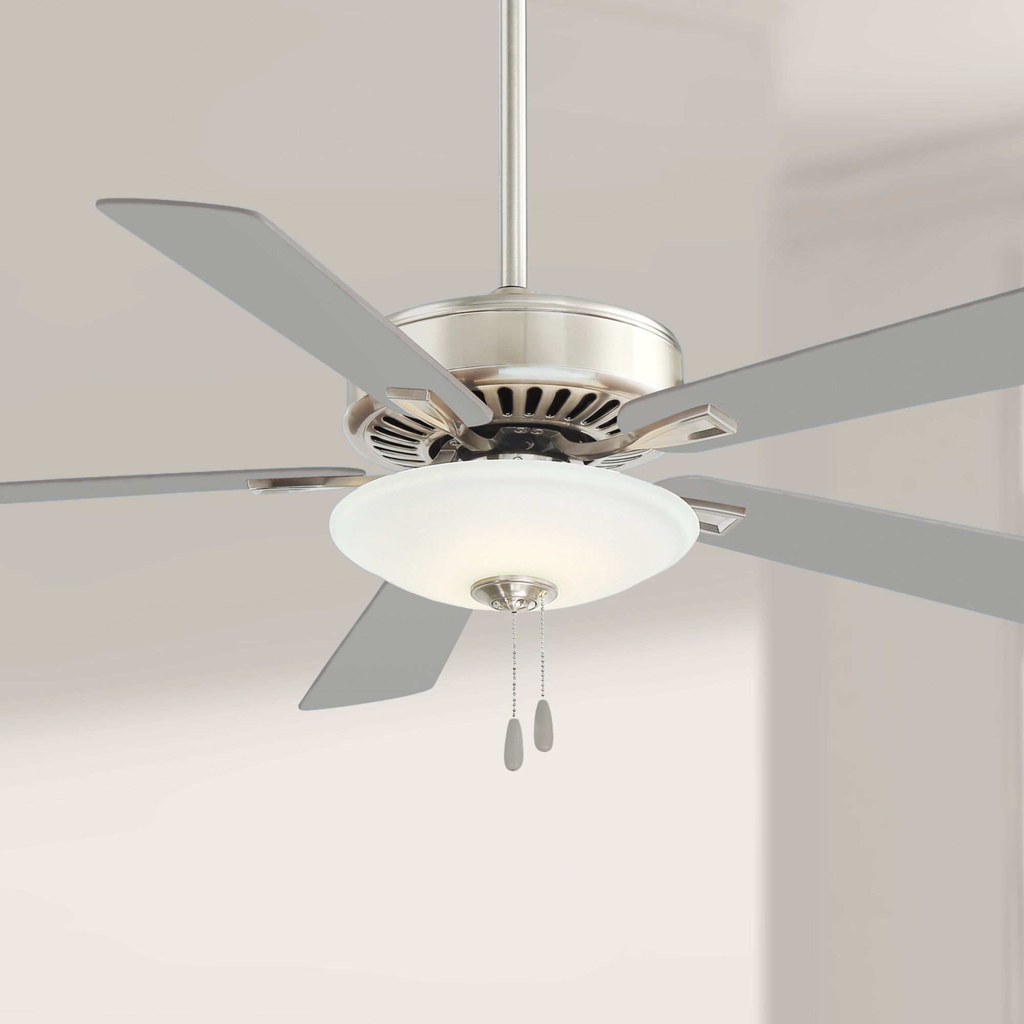 52" Minka Aire UniPack Polished Nickel LED Pull Chain Ceiling Fan