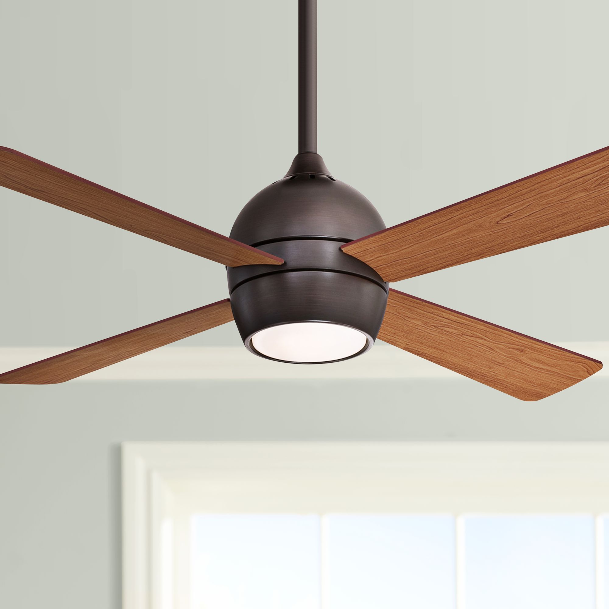 44" Fanimation Kwad Dark Bronze LED Ceiling Fan 83T54 Lamps Plus