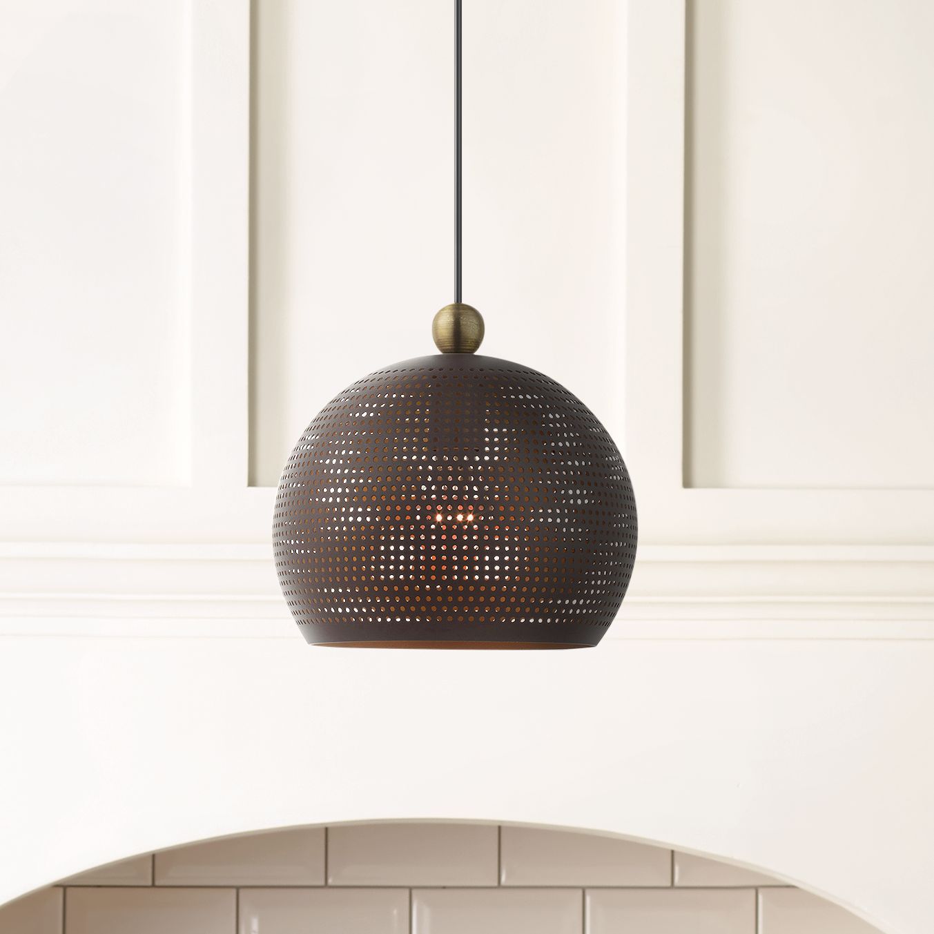 Dublin 10" Wide Bronze Metal Globe Mini Pendant Light 84R02 Lamps Plus