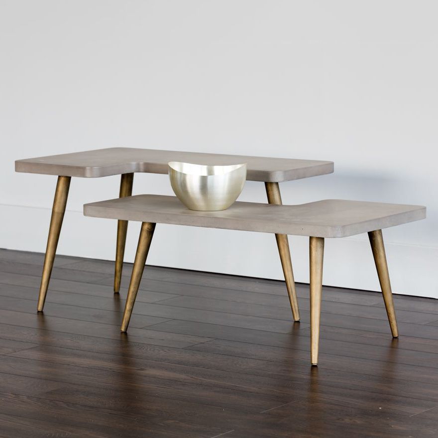 Loupe LShaped Coffee Table Set of 2 85E55 Lamps Plus