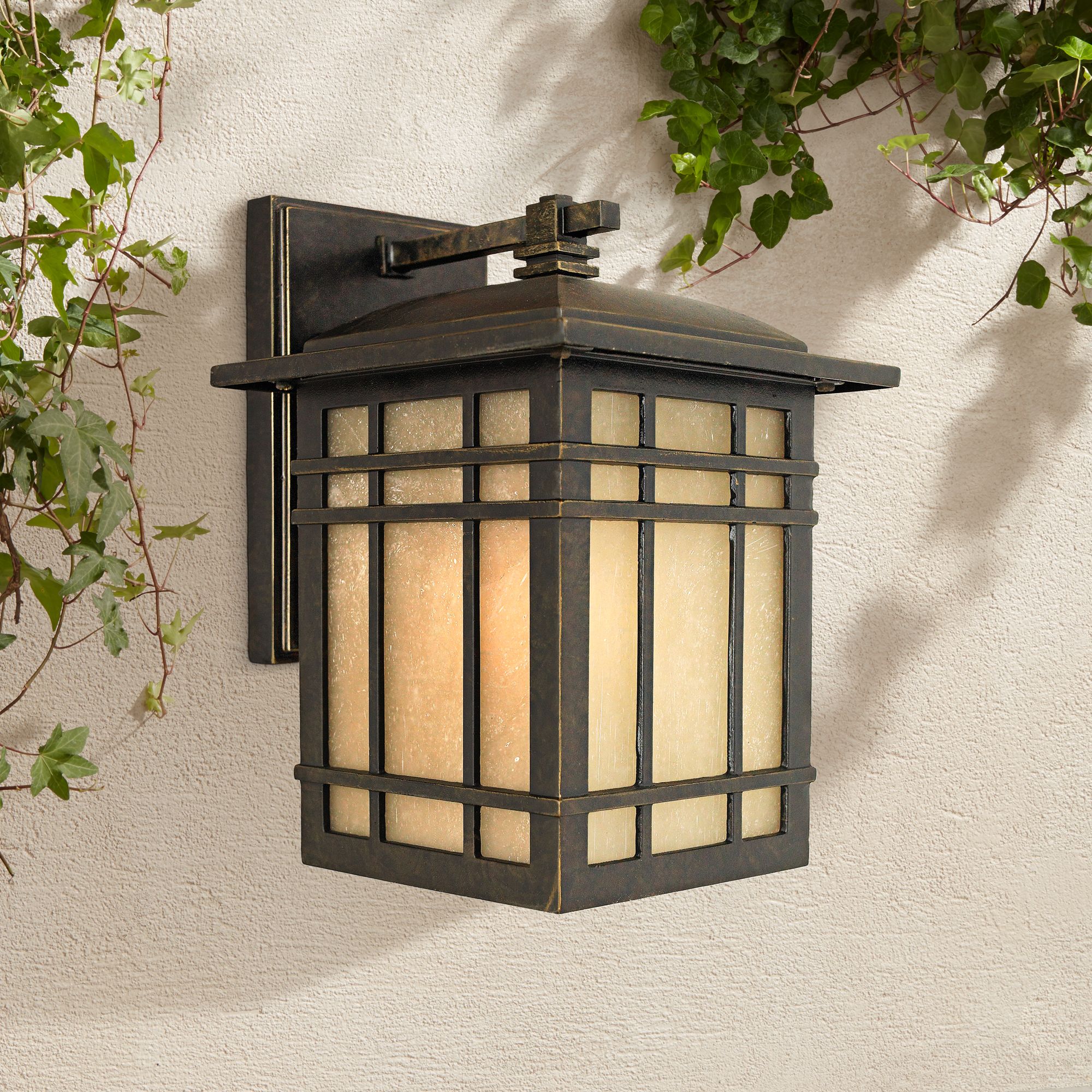 Quoizel Hillcrest 10" High Bronze Outdoor Wall Light 86063 Lamps Plus