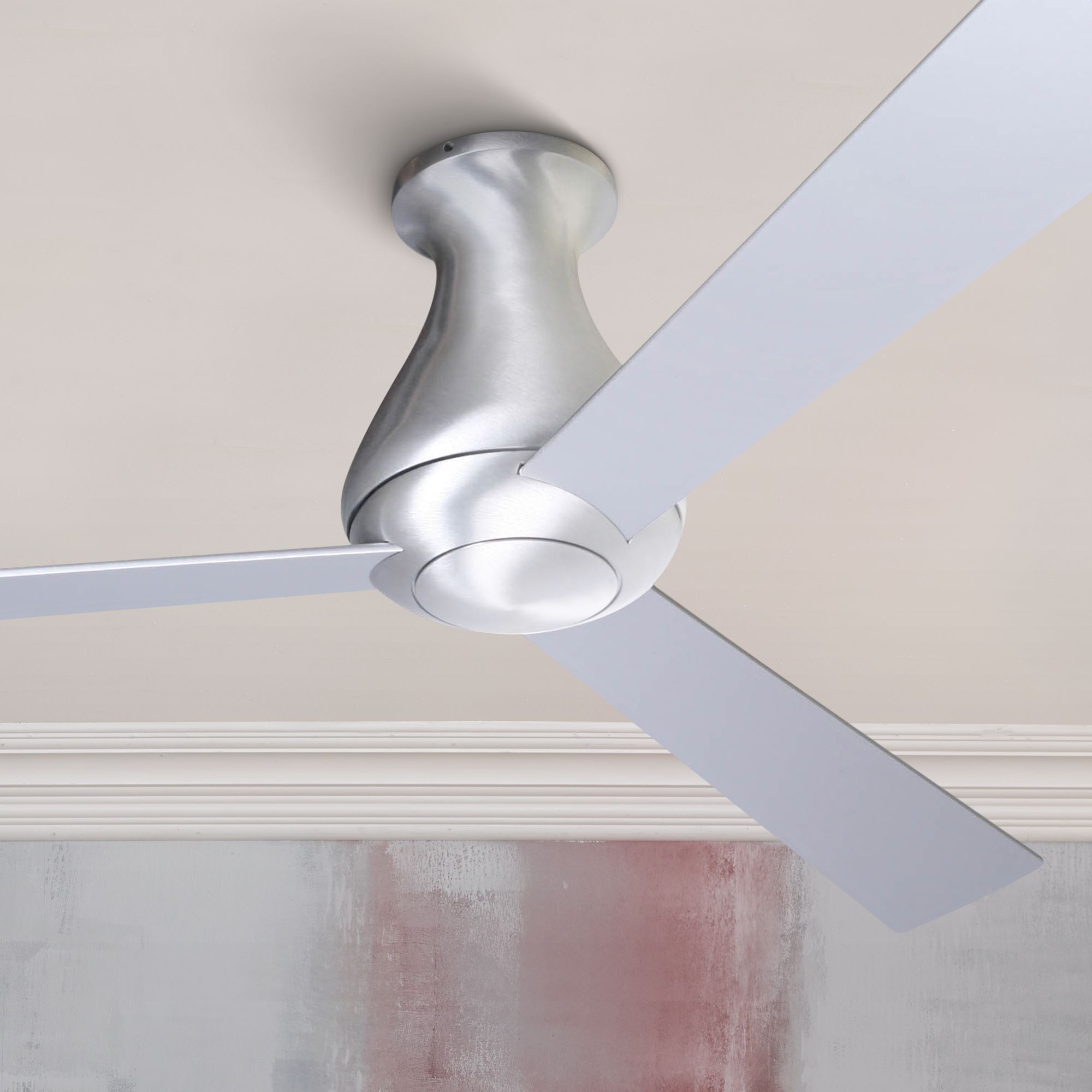 52" Modern Fan Altus Aluminum Finish Hugger Ceiling Fan 89445