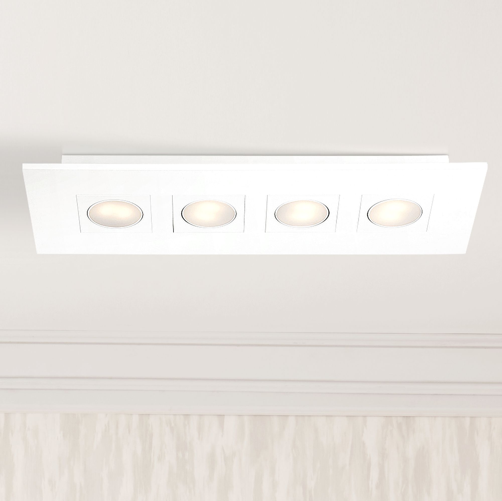 Eurofase Venue 24 3/4" Wide White 4LED Ceiling Light 8D525 Lamps Plus