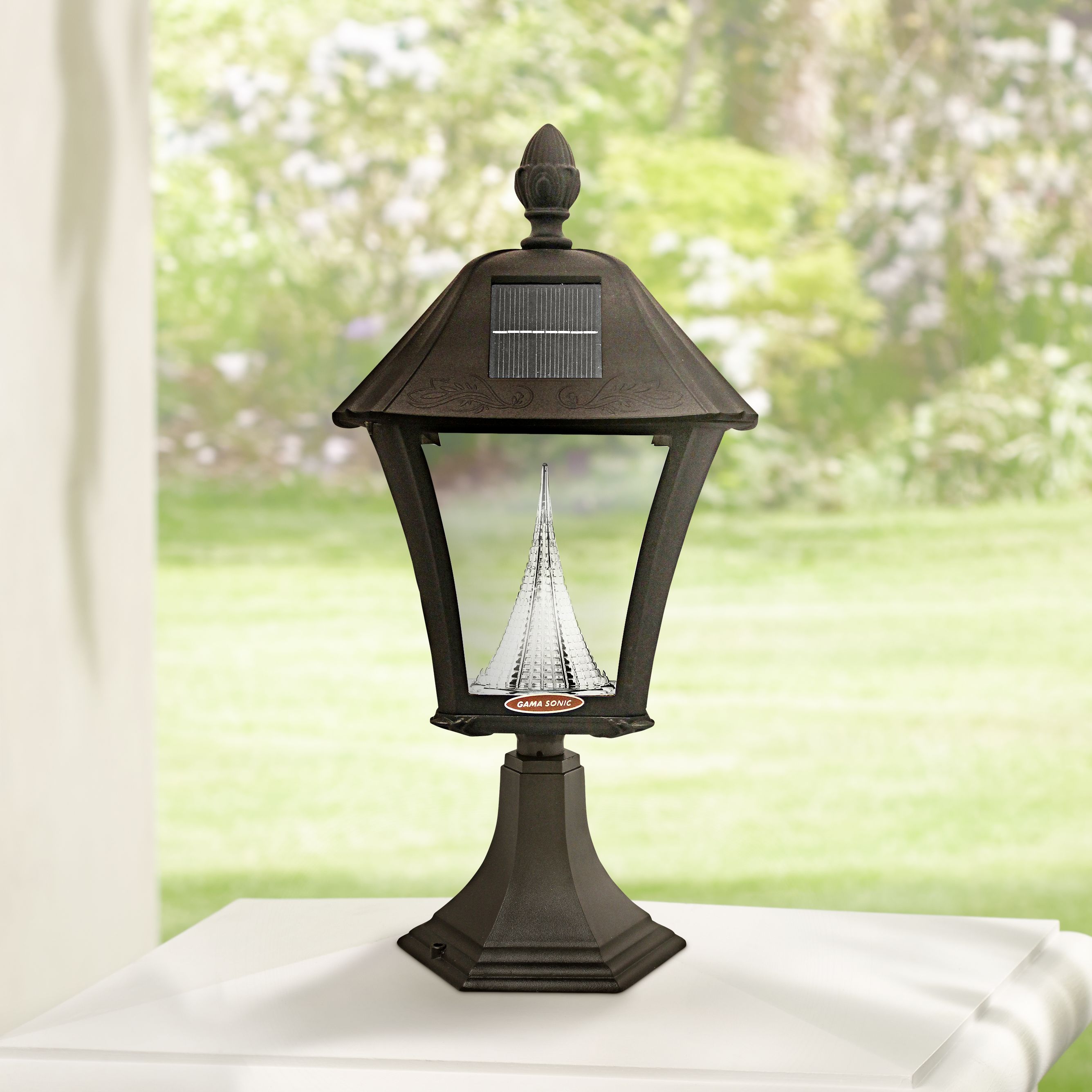 Baytown Black 19" High TriMount Solar LED Outdoor Light 8F332