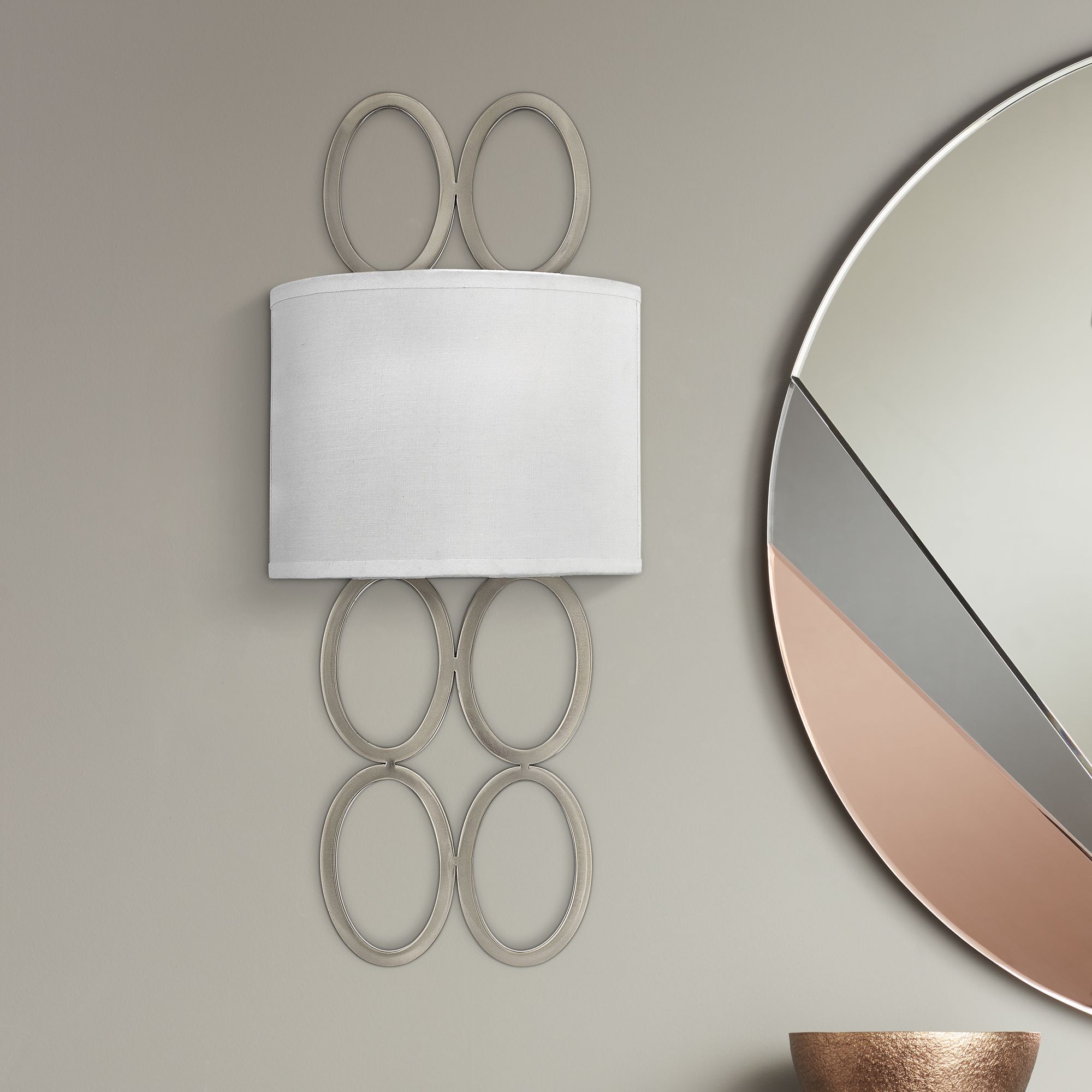 Hinkley Jules 20 1/2" High Brushed Nickel Wall Sconce 8T579 Lamps Plus