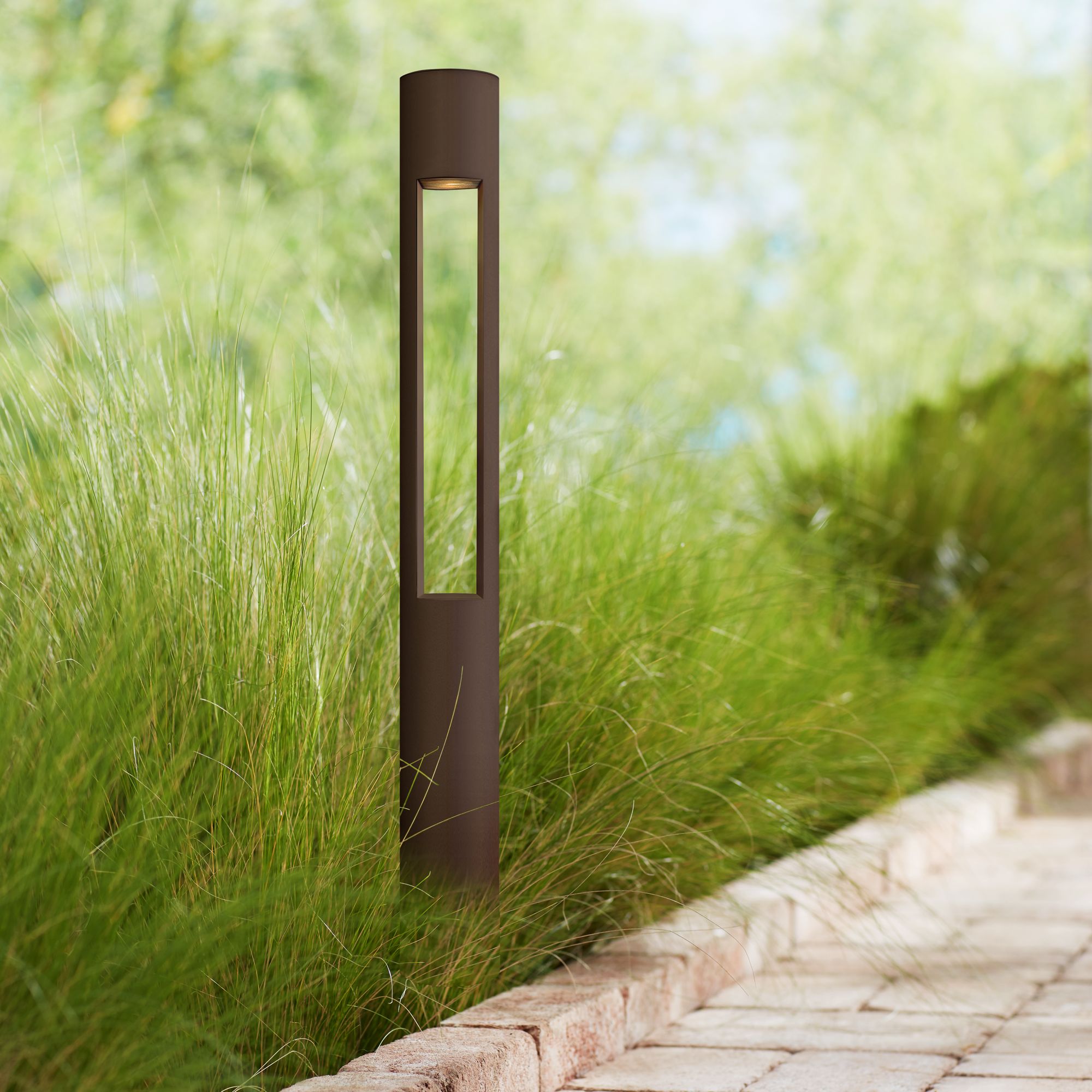 Hinkley Atlantis 30" High Bronze Bollard Landscape Light 8T712