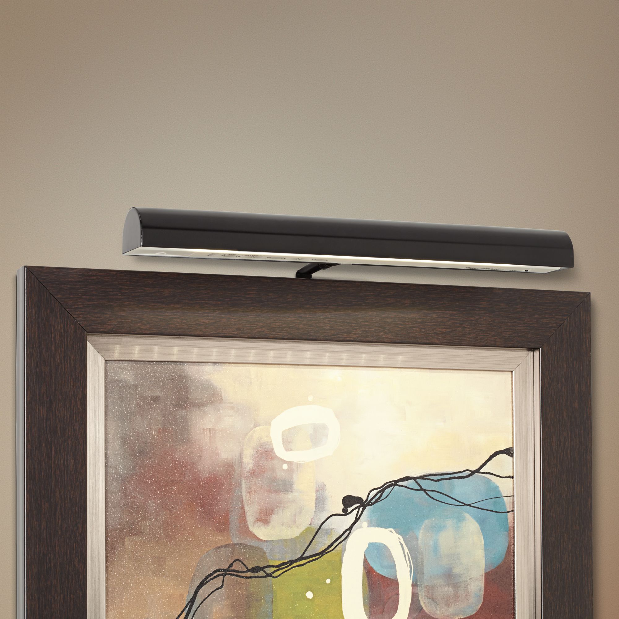 Concept Matte Black 18"W Battery Powered LED Picture Light 8W868