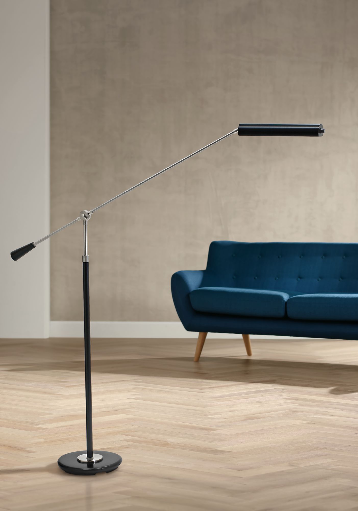 House of Troy Grand Piano Modern Nickel LED Floor Lamp 8Y519 Lamps