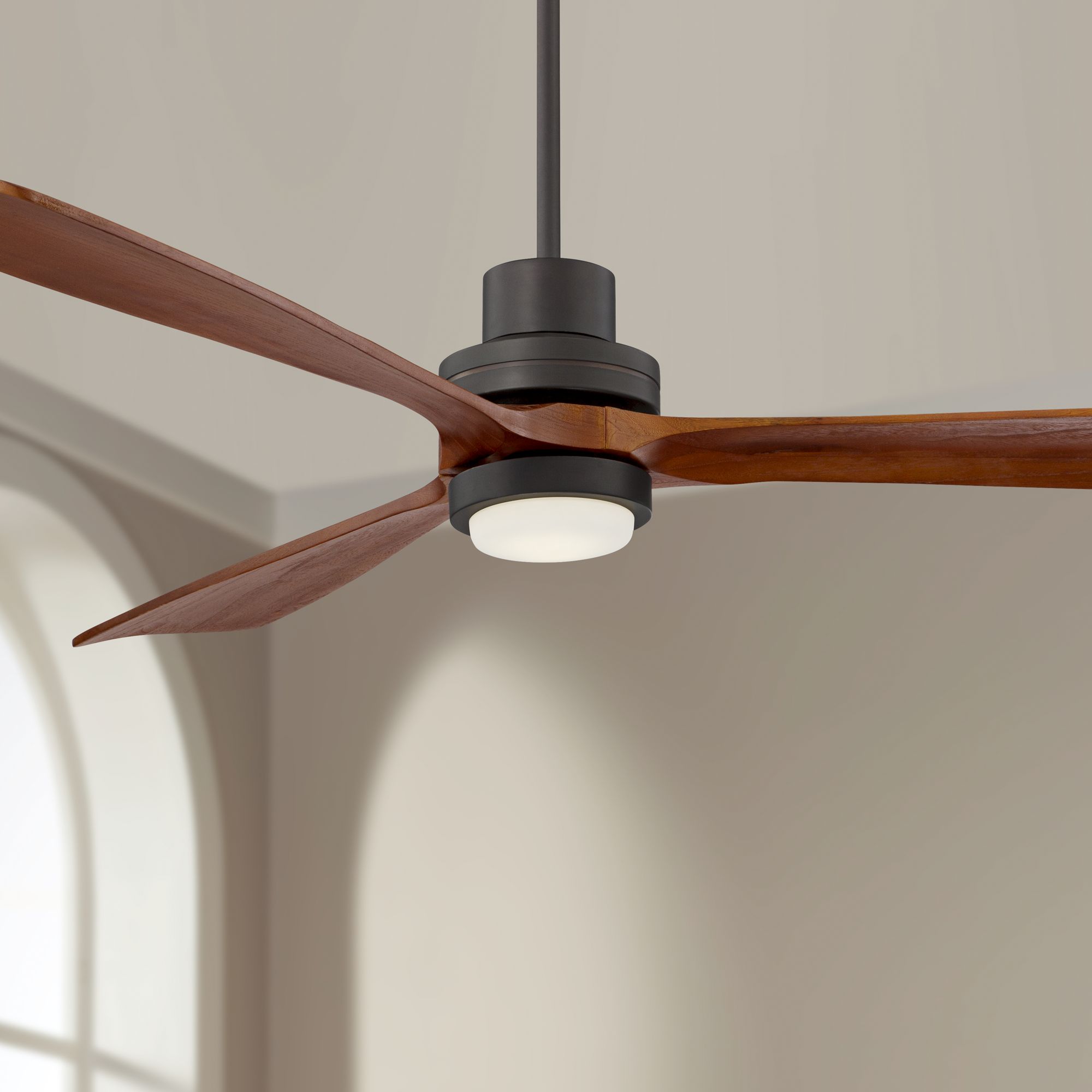 66" Casa DeltaWing XL Bronze LED Ceiling Fan 9C735 Lamps Plus