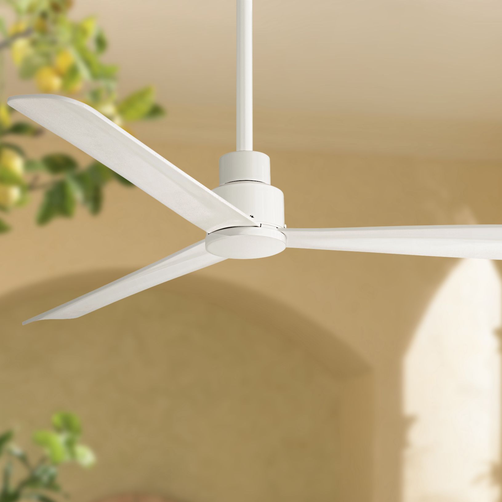 52" Minka Aire Simple White Outdoor Ceiling Fan - #9G066 | Lamps Plus