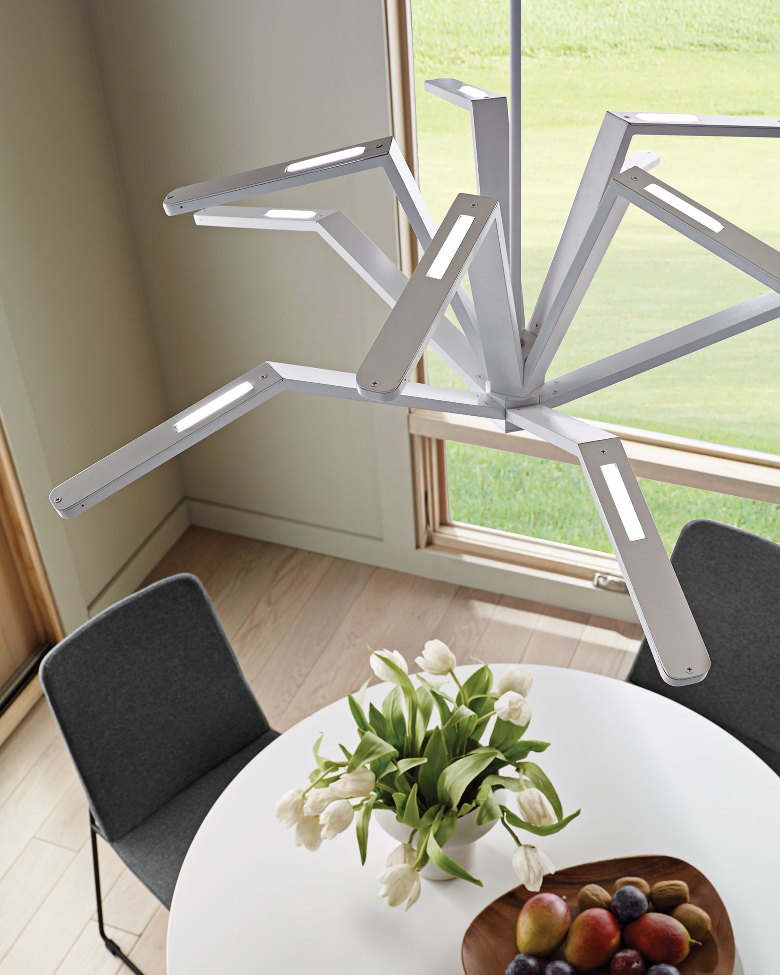 Briolette Grande 8 3/4"W Satin Nickel LED Mini Pendant 9J237 Lamps