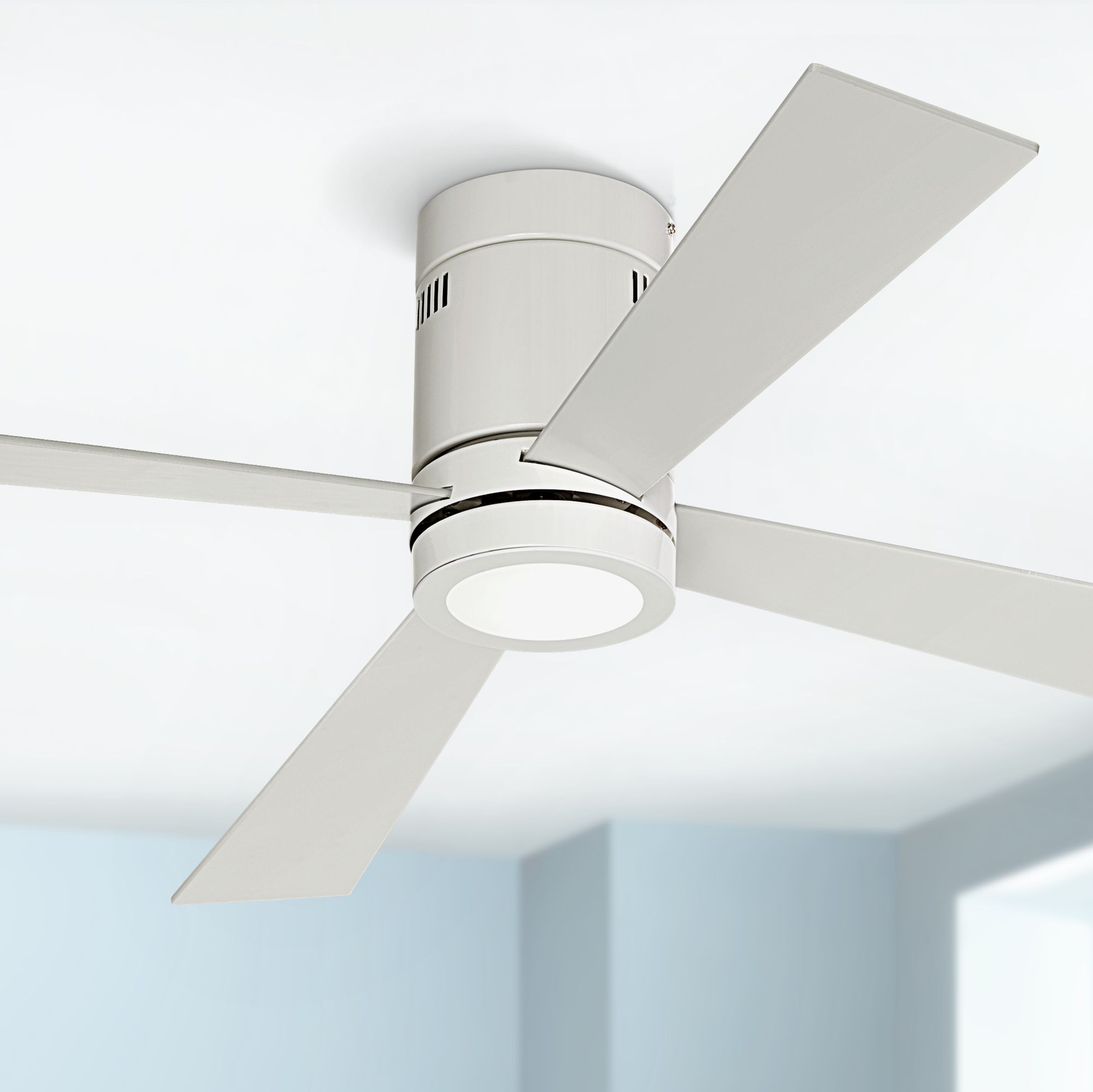 52" Casa Vieja Revue White LED Ceiling Fan 9N328 Lamps Plus