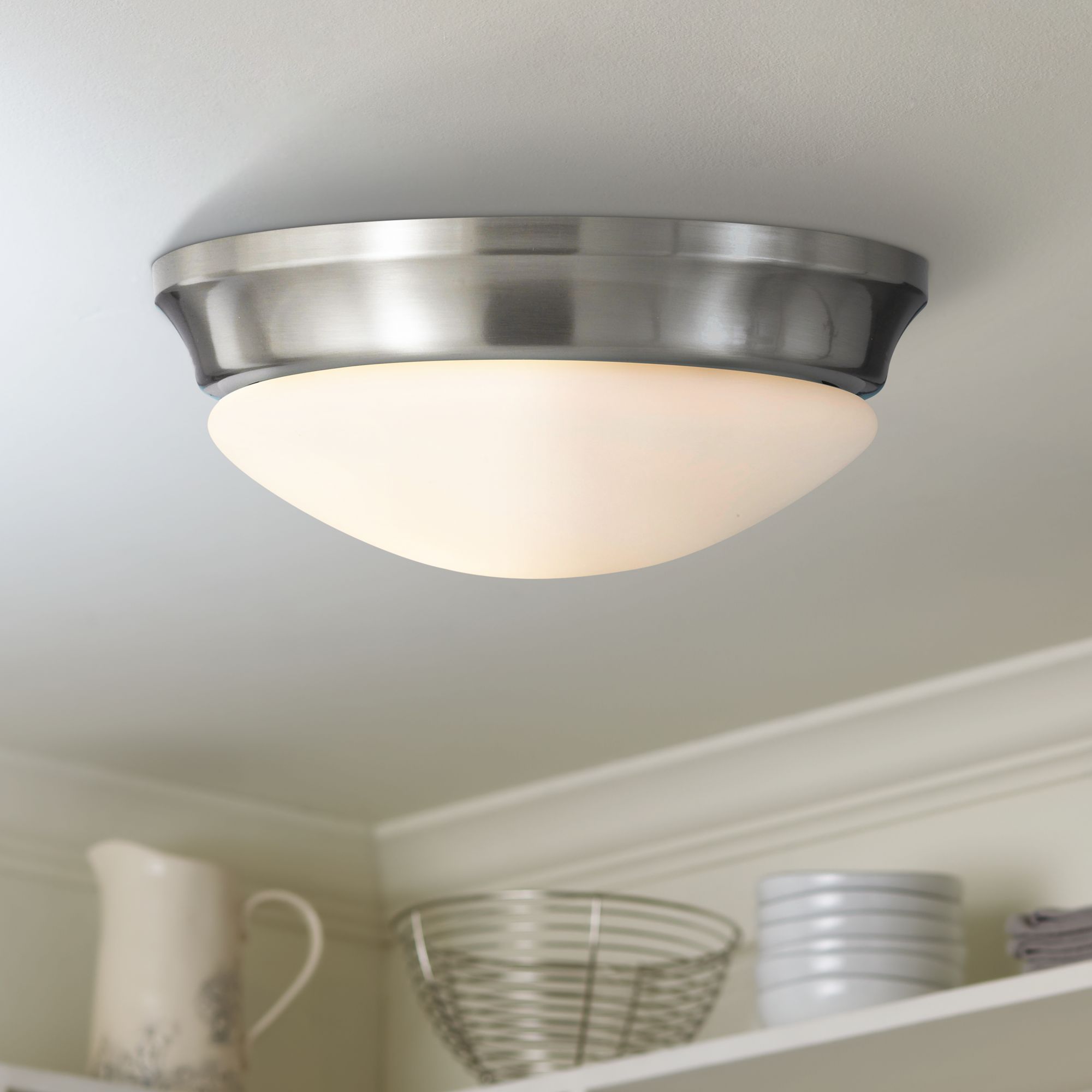 Feiss Barrington 16 1/2” Diameter Flushmount Ceiling Fixture G0503