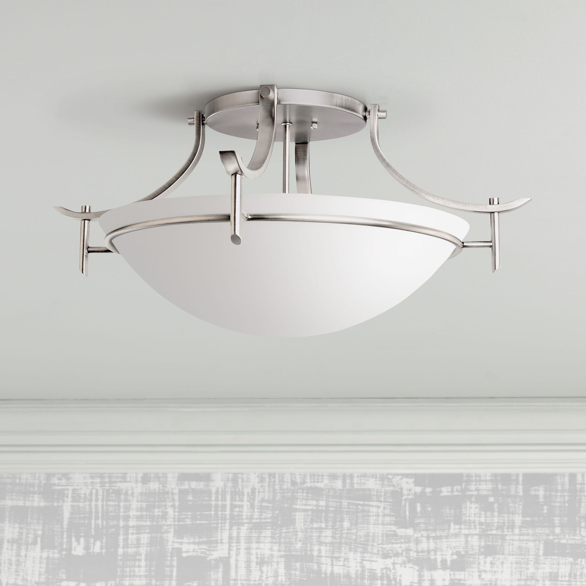 Olympia 24" Wide Antique Pewter Ceiling Light Fixture H9414 Lamps Plus