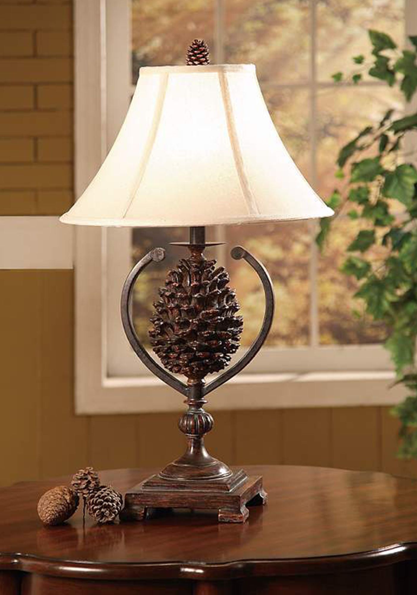 Hunters Walk Pine Cone Table Lamp J1331 Lamps Plus