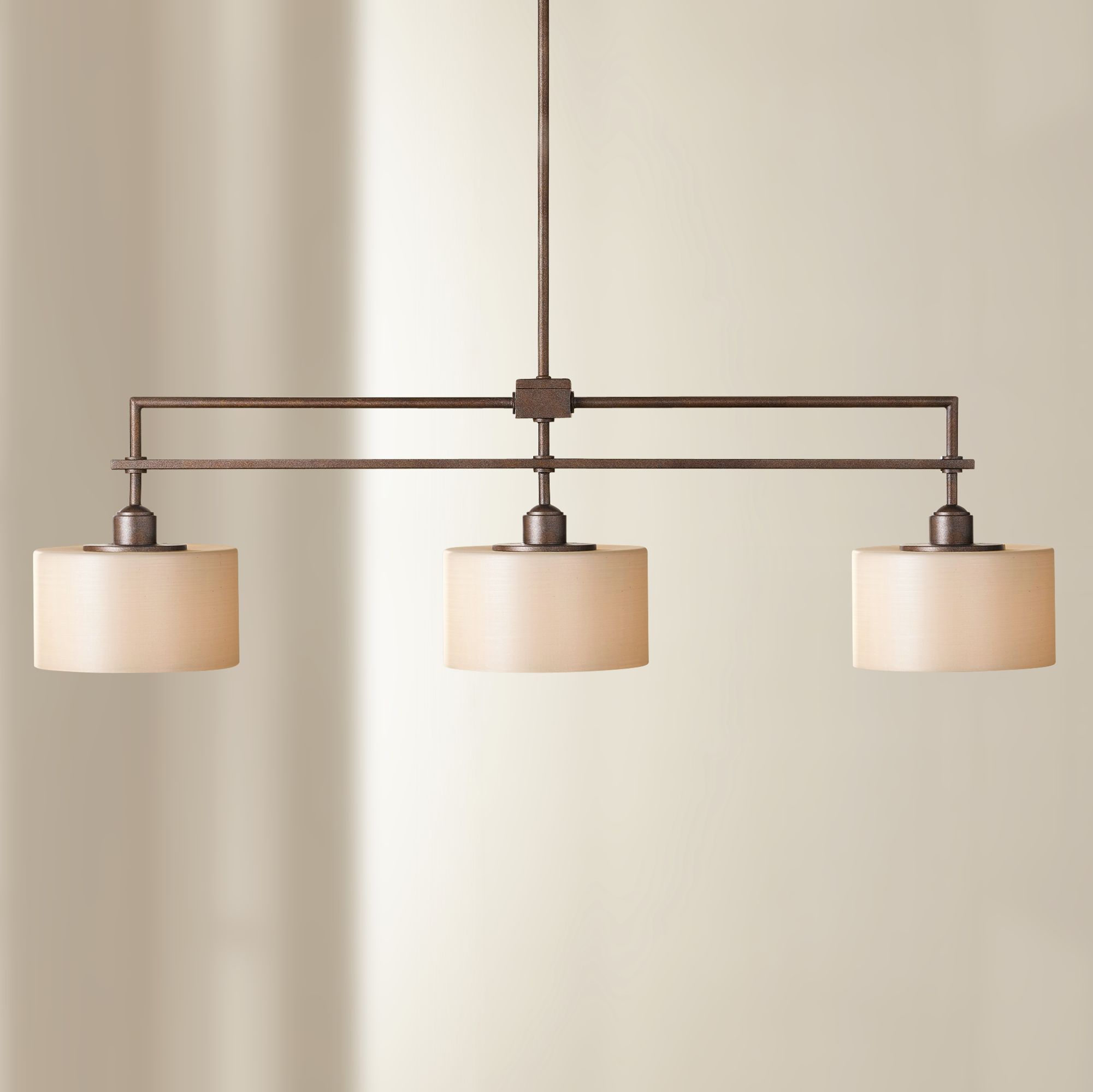 Feiss Sunset Drive 40" Wide 3Light Linear Island Chandelier K5019