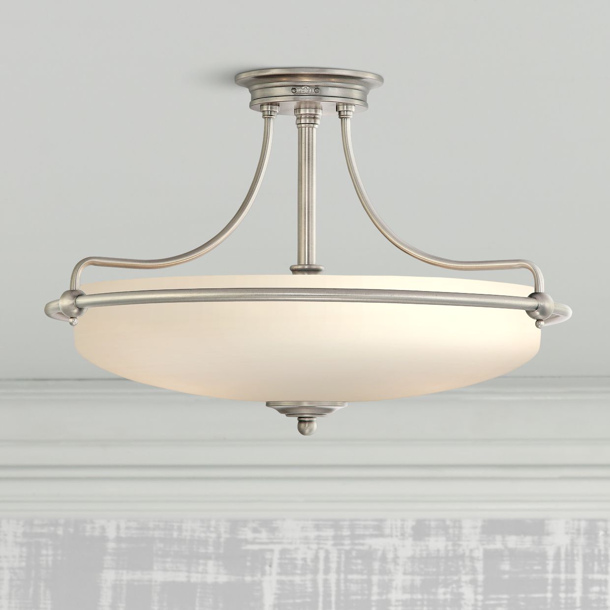 Griffin Collection Antique Nickel 21" Wide Ceiling Light M8760